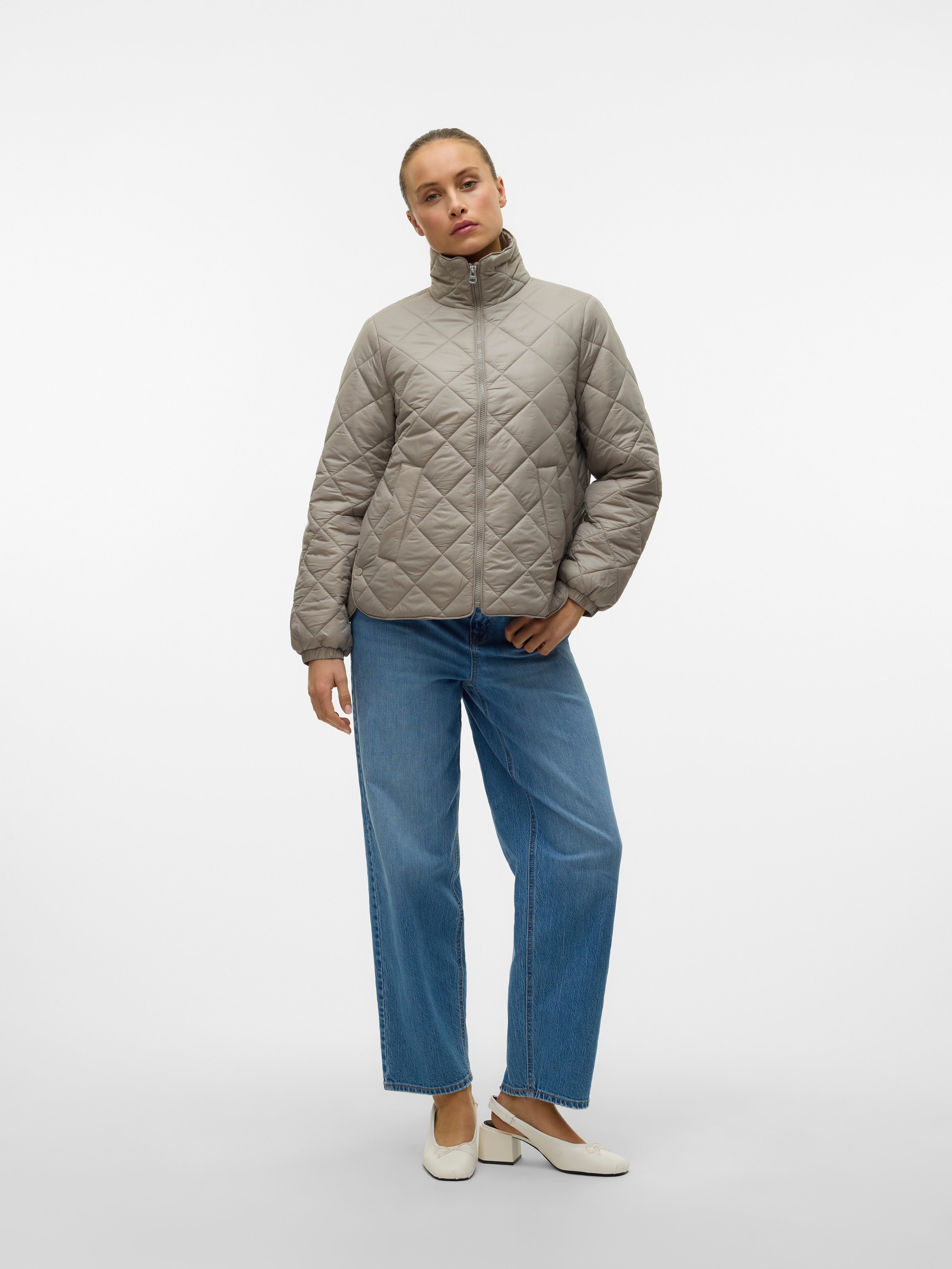 Vero Moda Steppjacke »VMSKYLAR SHORT JACKET GA NOOS«, ohne Kapuze