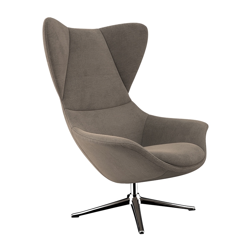 FLEXLUX Ohrensessel »Stilo Relaxsessel, TV-Sessel, OTTOs Choice«, Solitär, Stil-Ikone, drehbar, Fuß Aluminium