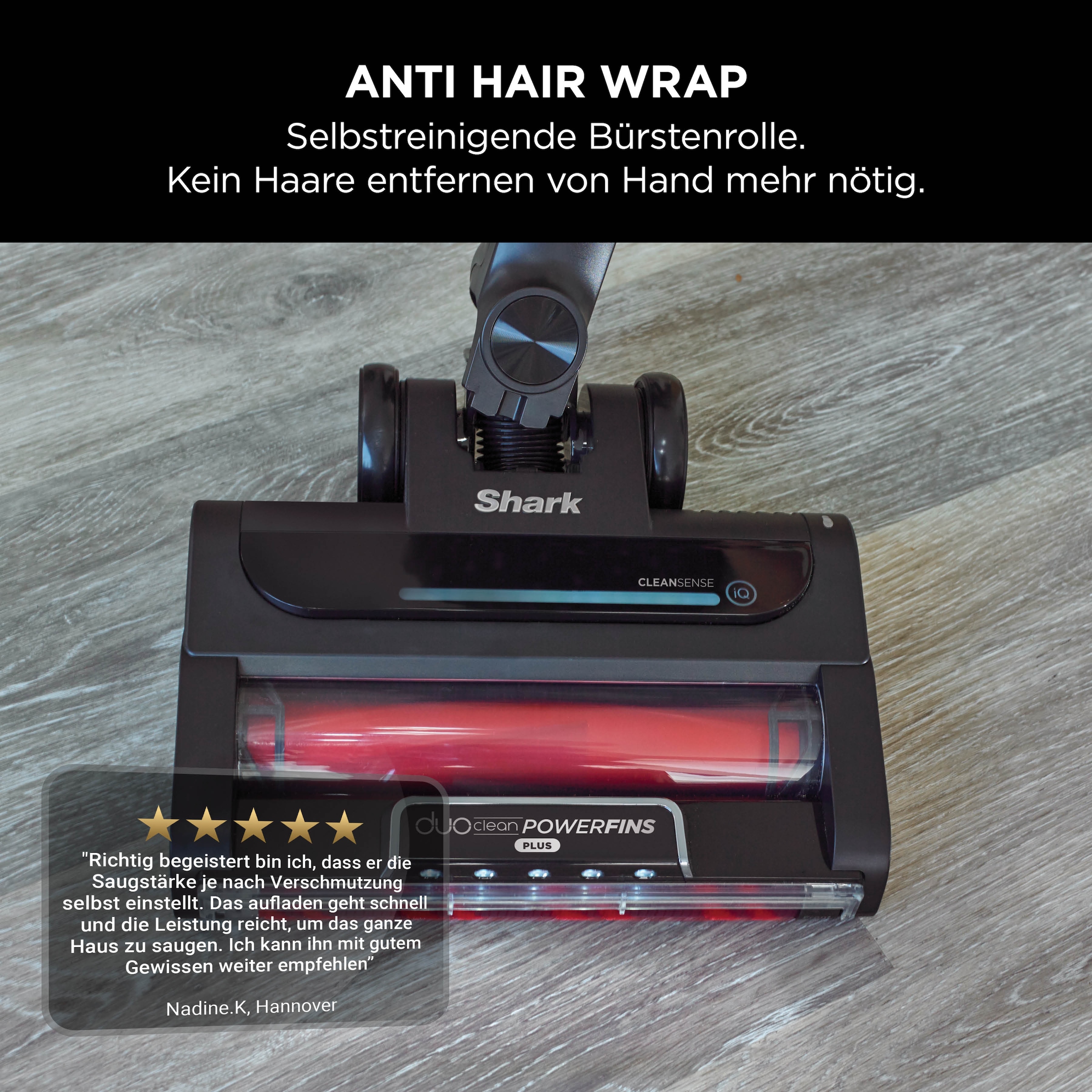 Shark Akku-Hand-und Stielstaubsauger »Shark Stratos Akku-Staubsauger [Einzelakku] IZ400EUT« - Mit Anti-Allergen Complete Seal
