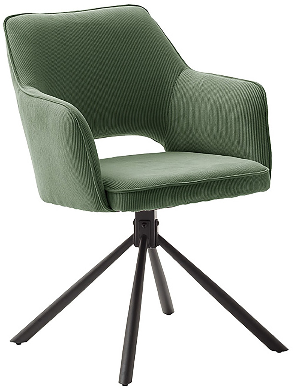 MCA furniture Esszimmerstuhl »LUZON«, Cord, (2er-Set), drehbar 180°, Belast günstig online kaufen