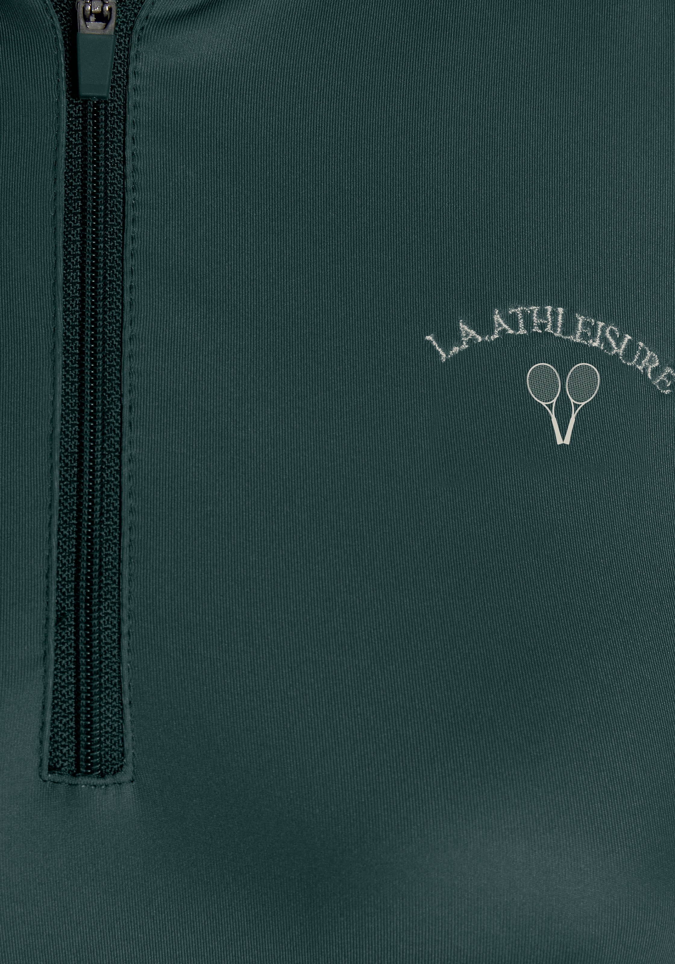 LASCANA ACTIVE Crop-Top »Tennis«, Sporttop mit Reißverschluss