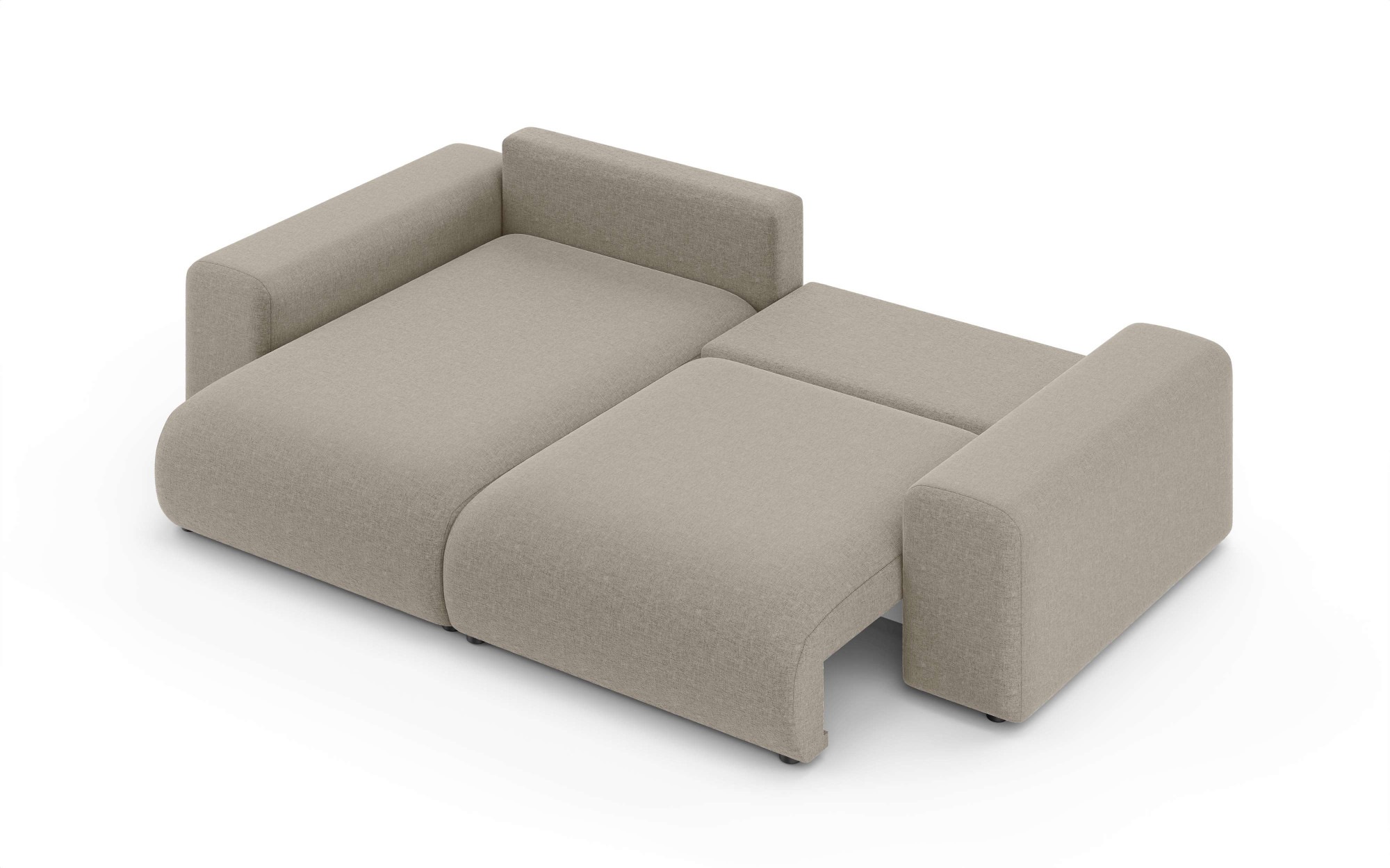 Home affaire Ecksofa »LAKESIDE mit Bettfunktion und Bettkasten, B/T/H 257/166/84 cm«, L-Form, Recamiere beidseitig montierbar, Wellenunterfederung