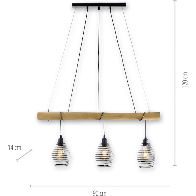 flammig-flammig, Pendelleuchte JUST 3 ExklusiveE27 kaufen LIGHT online »SPRING«,