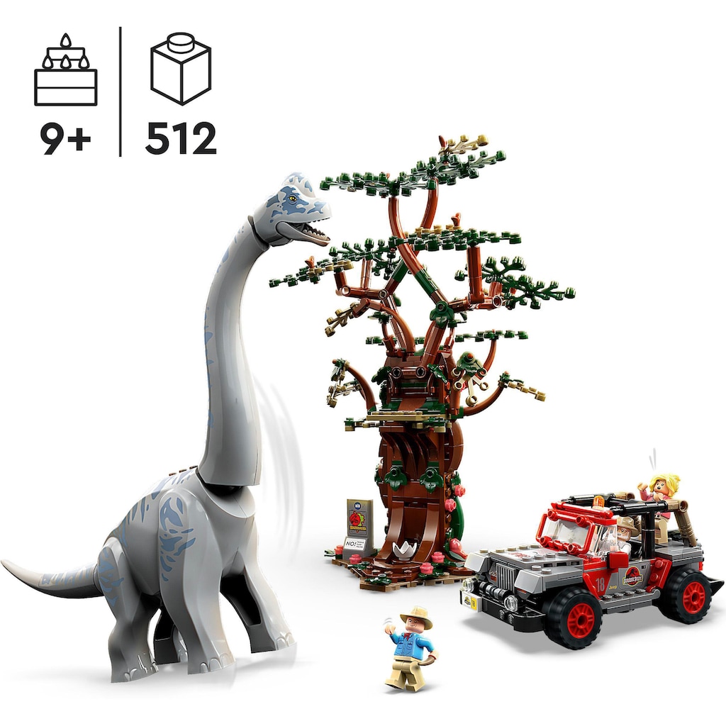 LEGO® Konstruktionsspielsteine »Entdeckung des Brachiosaurus (76960), LEGO® Jurassic Park«, (512 St.), Made in Europe