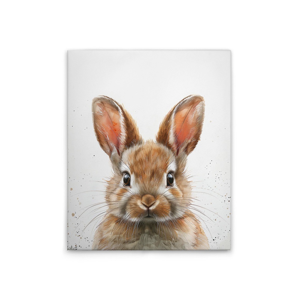 A.S. Création Leinwandbild »Brown Baby Bunny - Wandbild Weiß Braun Keilrahm günstig online kaufen