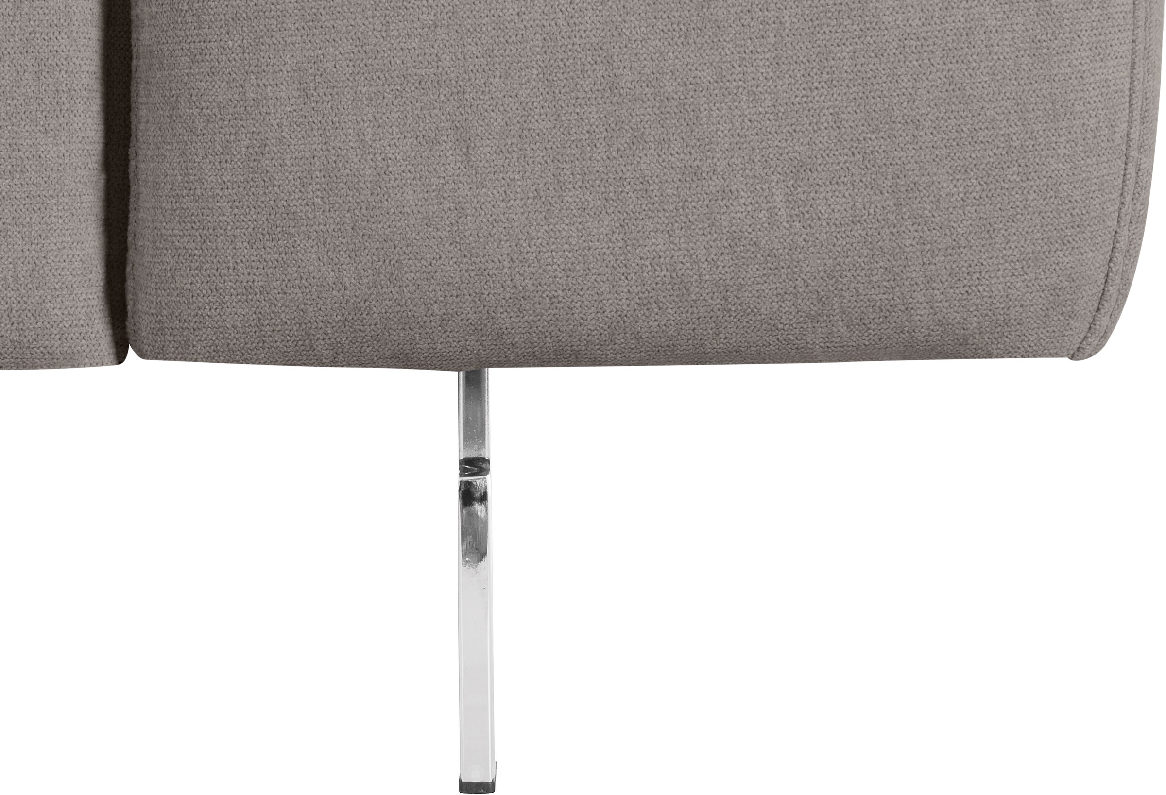 COTTA Ecksofa »Chef L-Form«, mit Kopfteilverstellung, edle Metallkufen, wahlweise mit Bettfunktion