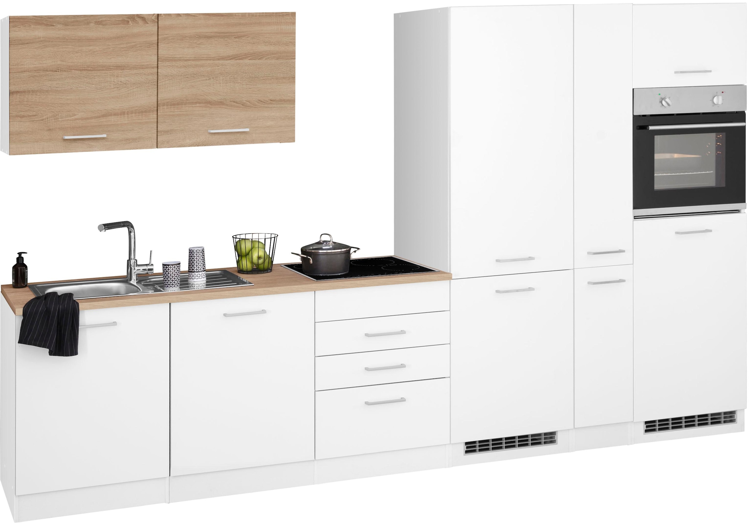 KOCHSTATION Küchenzeile "KS-Visby", ohne E-Geräte, Breite 330 cm für Kühl/G günstig online kaufen