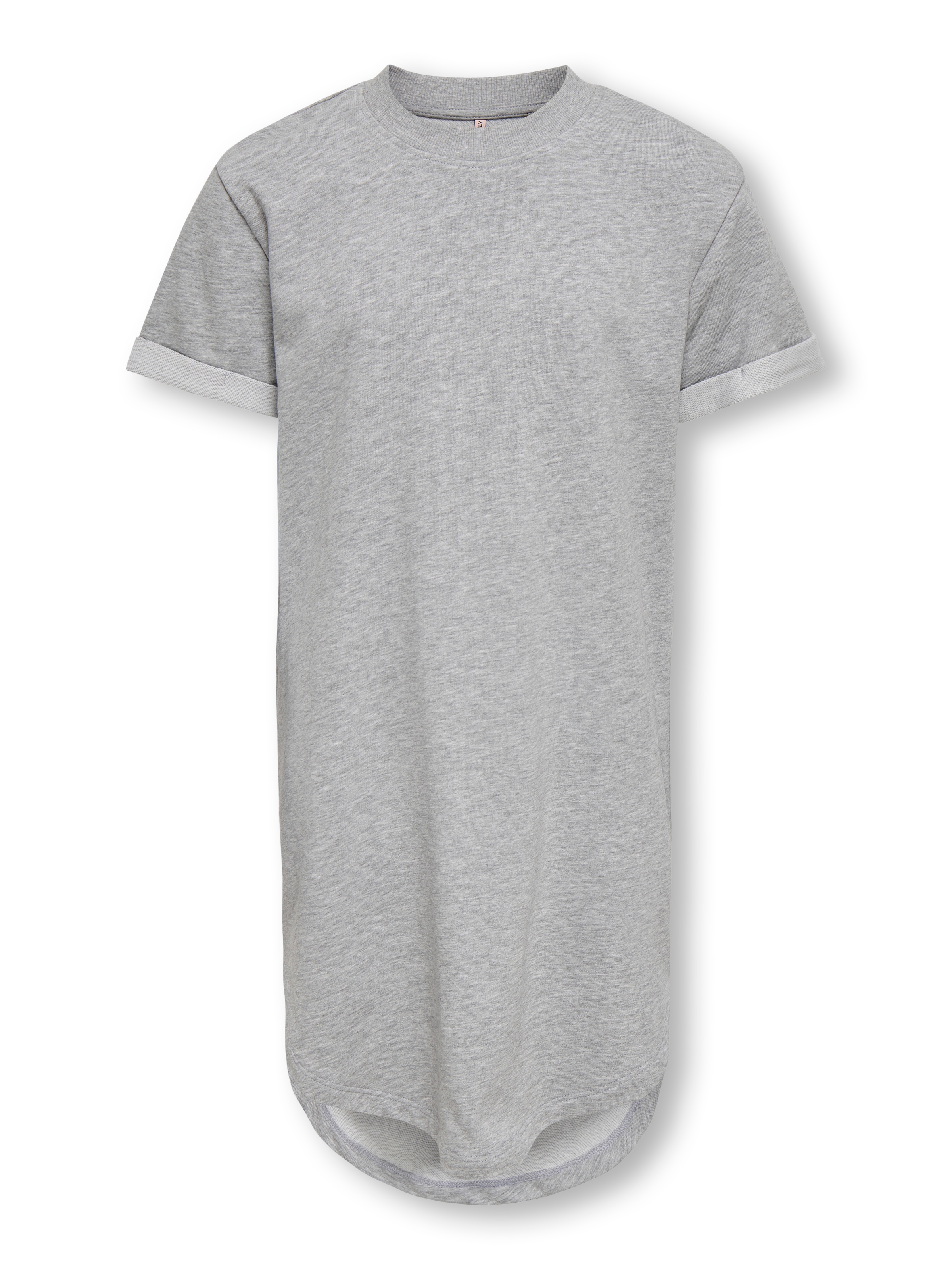 KIDS ONLY Sweatkleid »KOGINE S/S DRESS VD ZA JRS« mit abgerundetem Saum, hinten etwas länger geschnitten