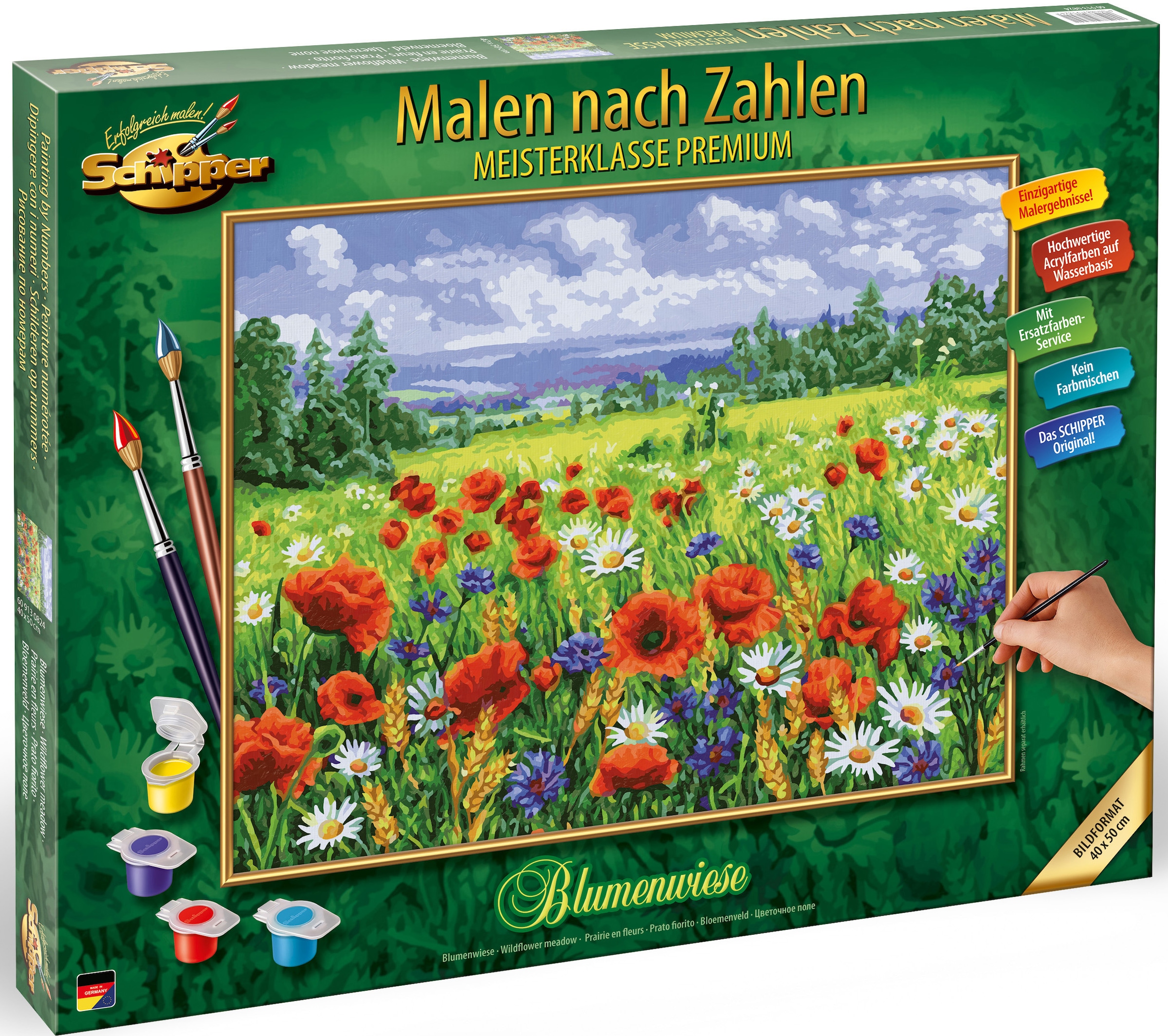 Schipper Malen nach Zahlen »Meisterklasse Premium - Blumenwiese«, Made in Germany