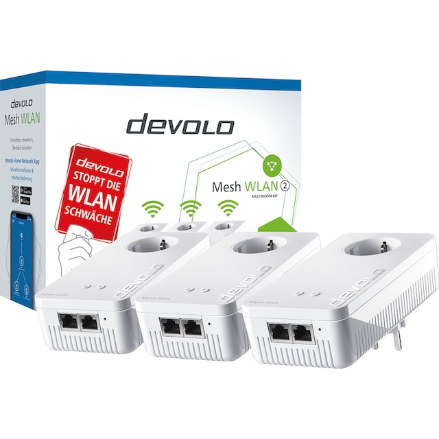 DEVOLO Netzwerk-Switch »Mesh WLAN 2 Multiroom Kit« jetzt im %Sale