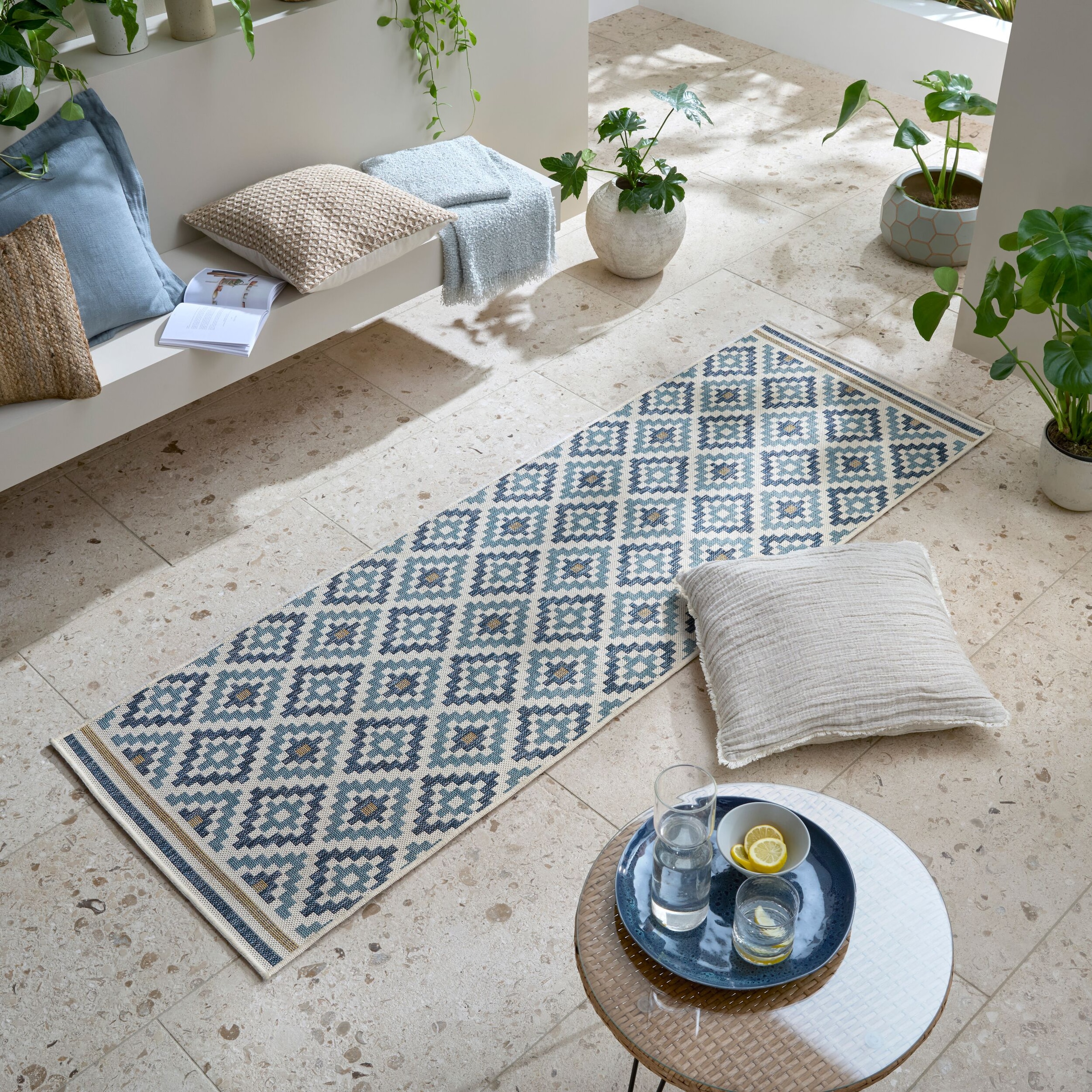 FLAIR RUGS Teppich »ZiaTrellis«, rechteckig, 4 mm Höhe, Zia Trellis Indoor günstig online kaufen