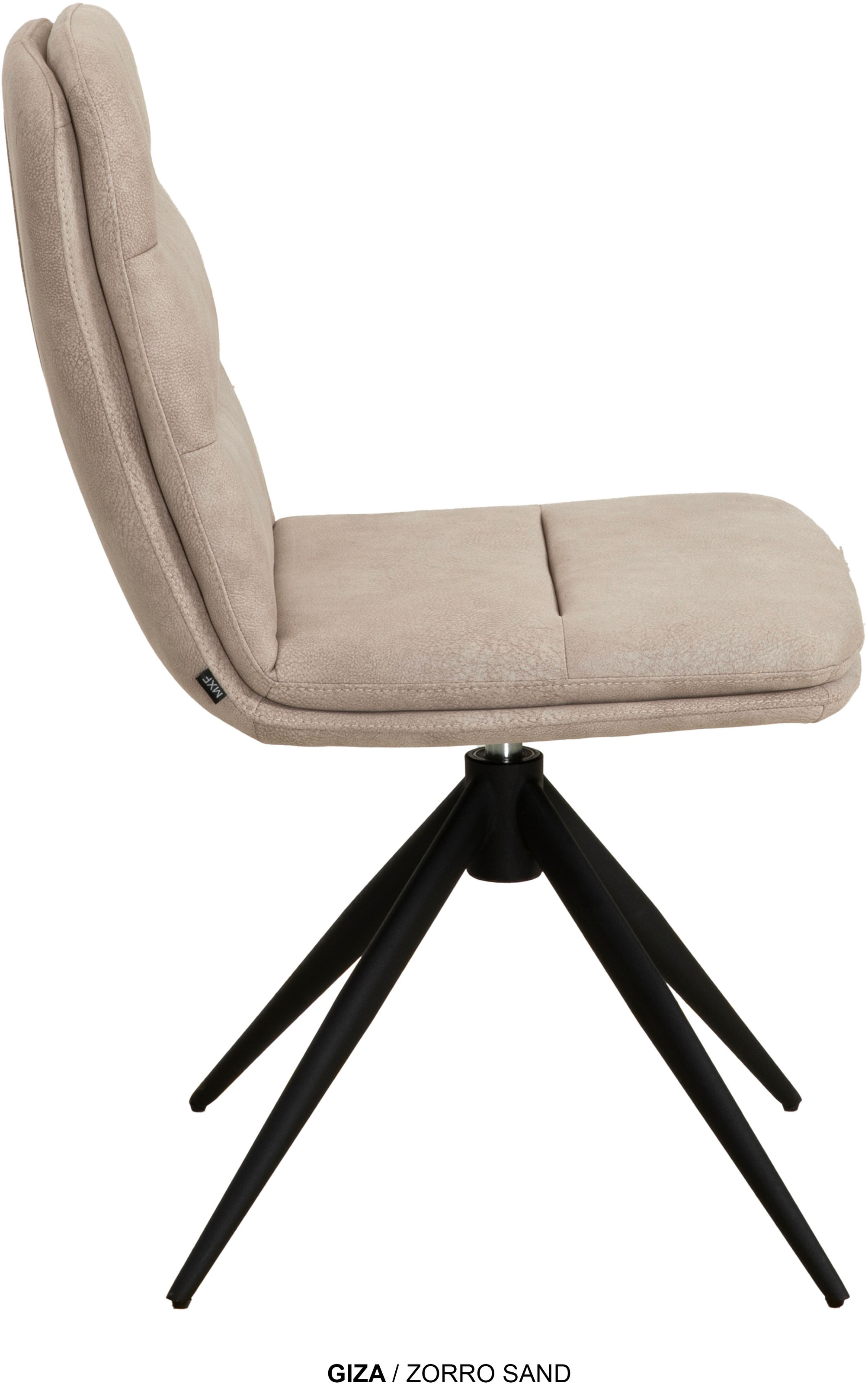 OMG Design Esszimmerstuhl »Giza« (Set) 2 Stk.Drehstuhl mit auto-return, pflegeleichter Bezug