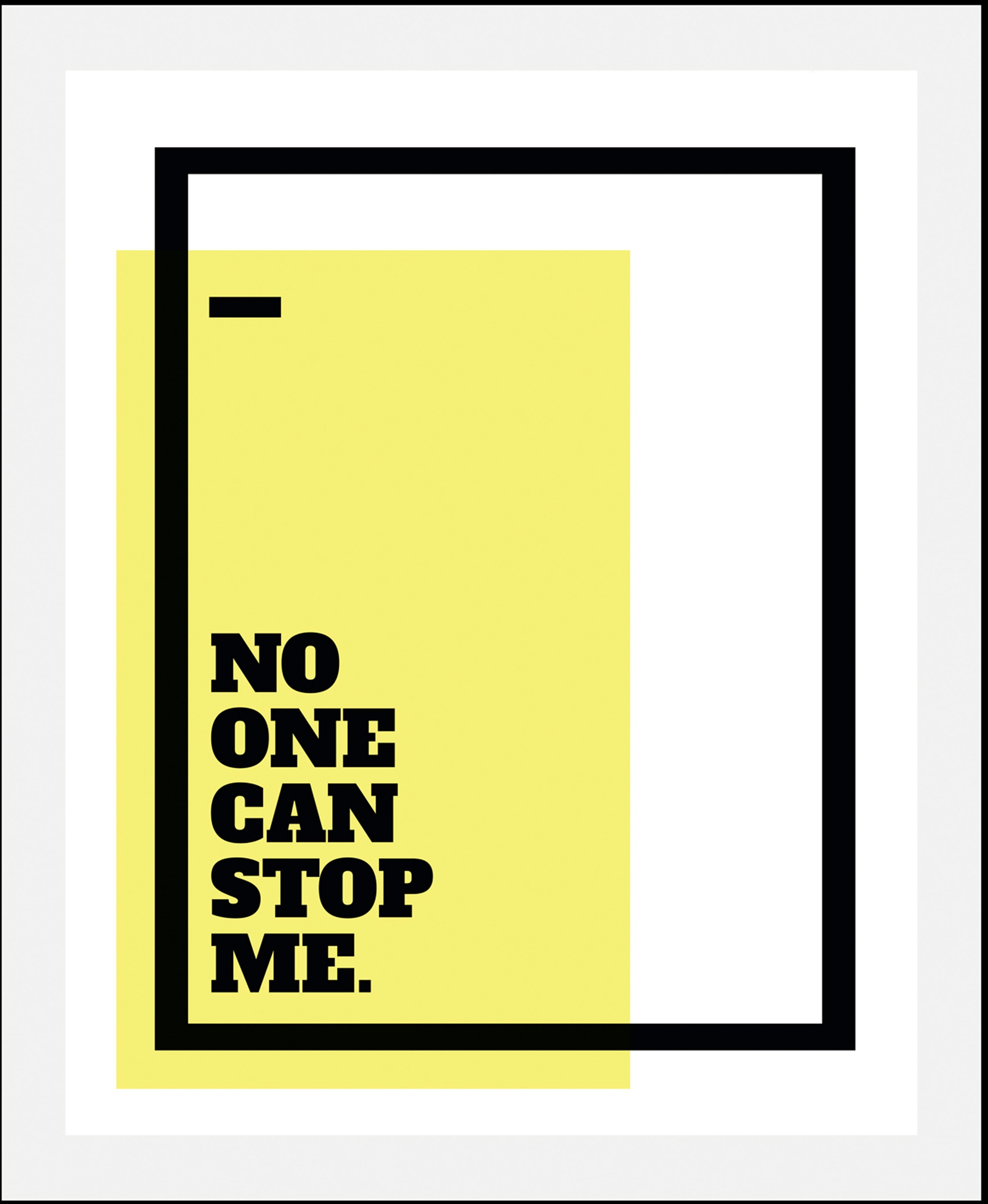queence Bild »No one can stop me« Motivationsbilder   Schriftzüge   Sprüche günstig online kaufen