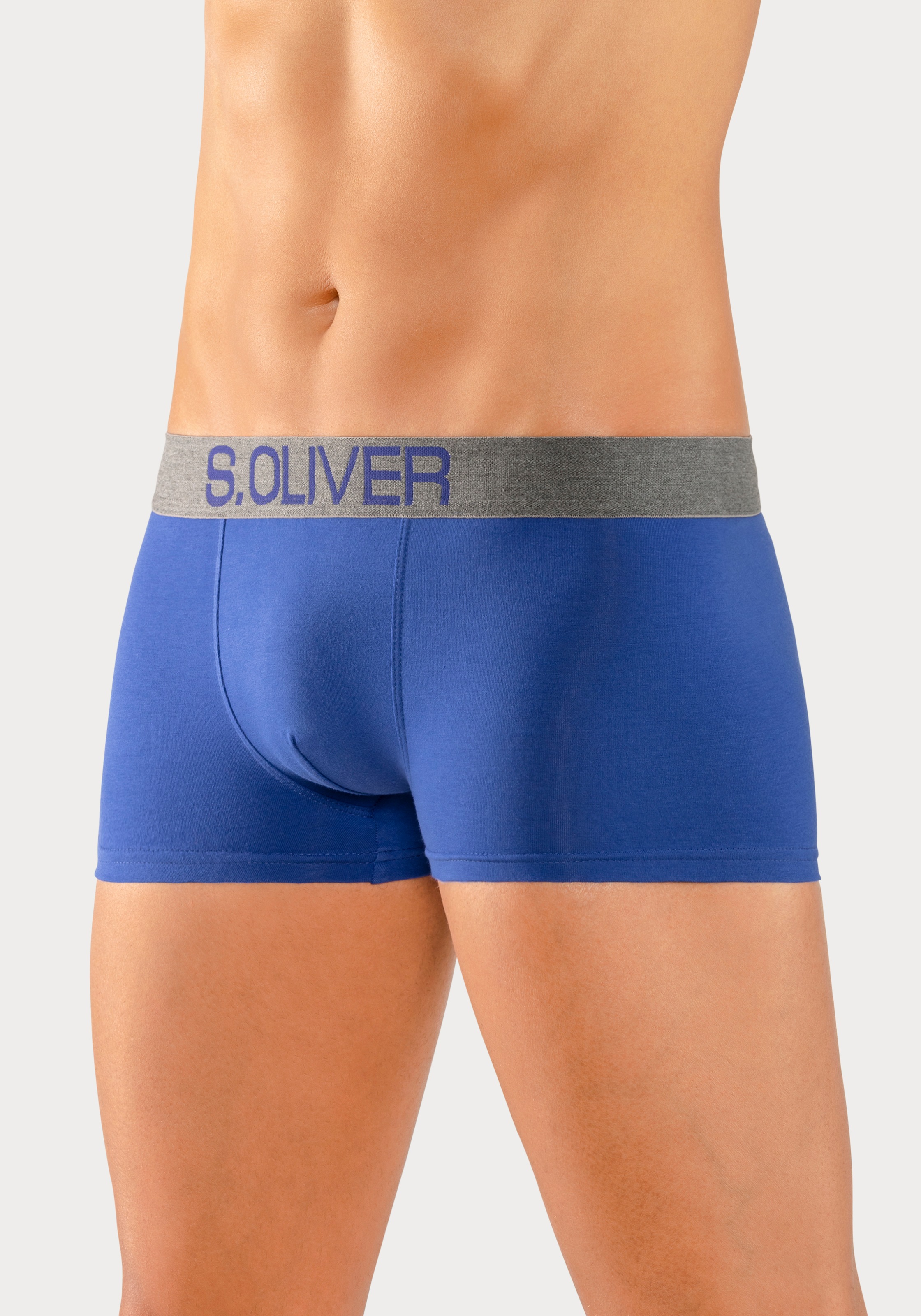 s.Oliver Hipster, (Packung, 4 St.), mit kontrastfarbenem Webbund