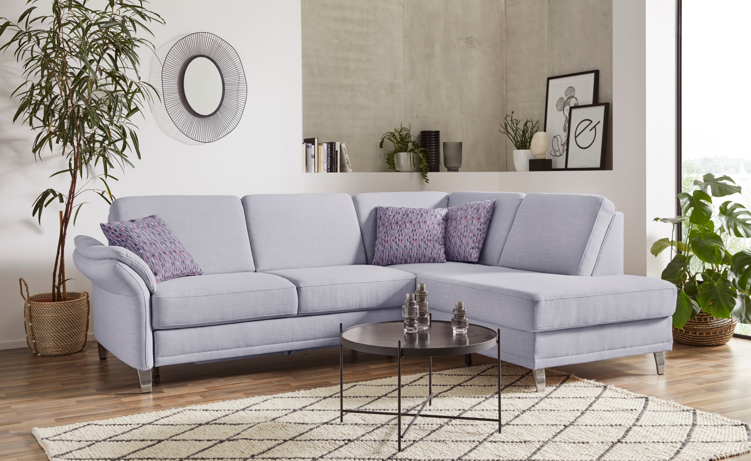 sit&more Ecksofa »Clio L-Form«, wahlweise mit Bettfunktion und Bettkasten, günstig online kaufen