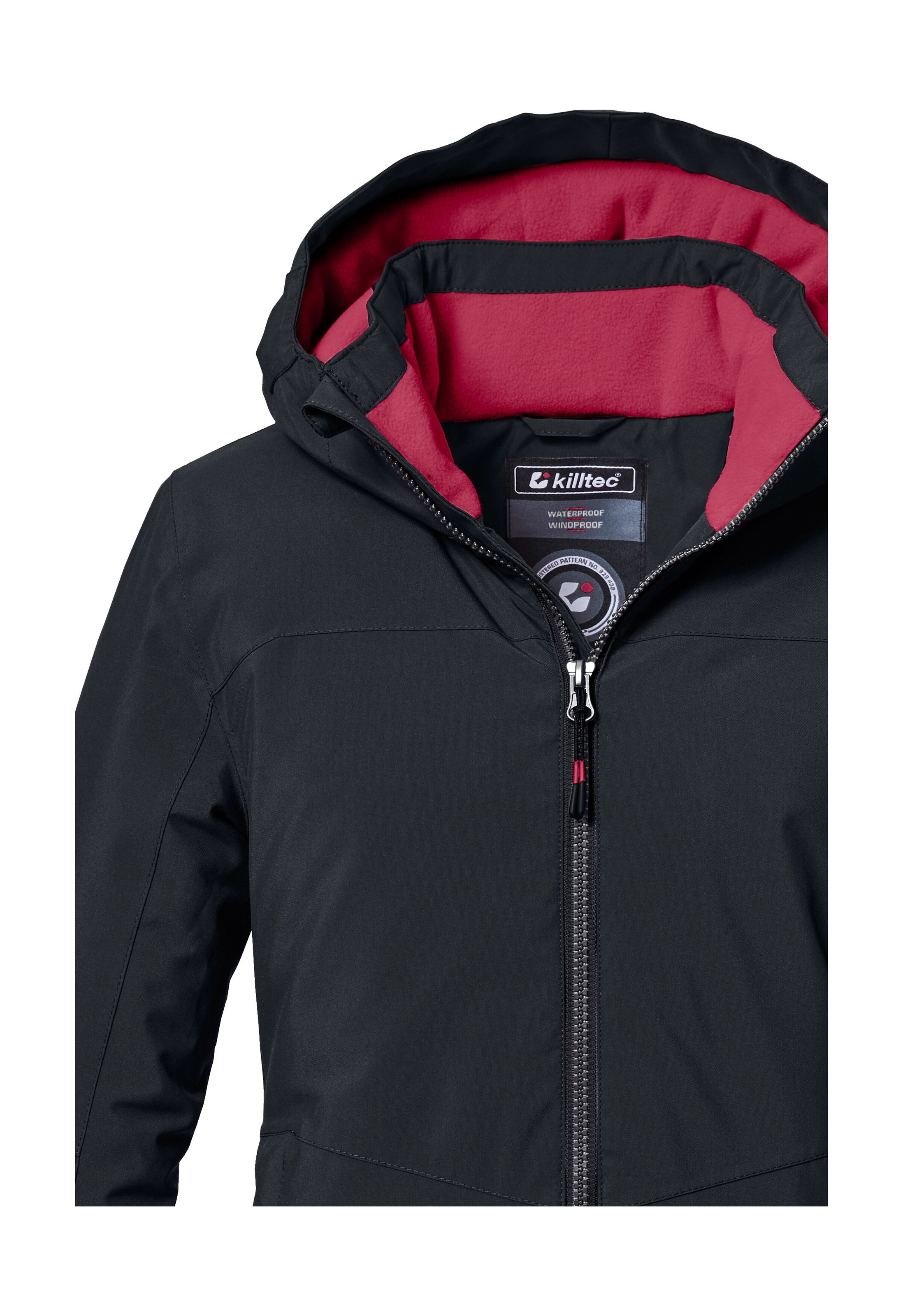 Killtec Funktionsjacke »KOW 352 GRLS JCKT«, Wasserdichte Mädchenjacke mit Kapuze, warmem Fleece und Kinnschutz