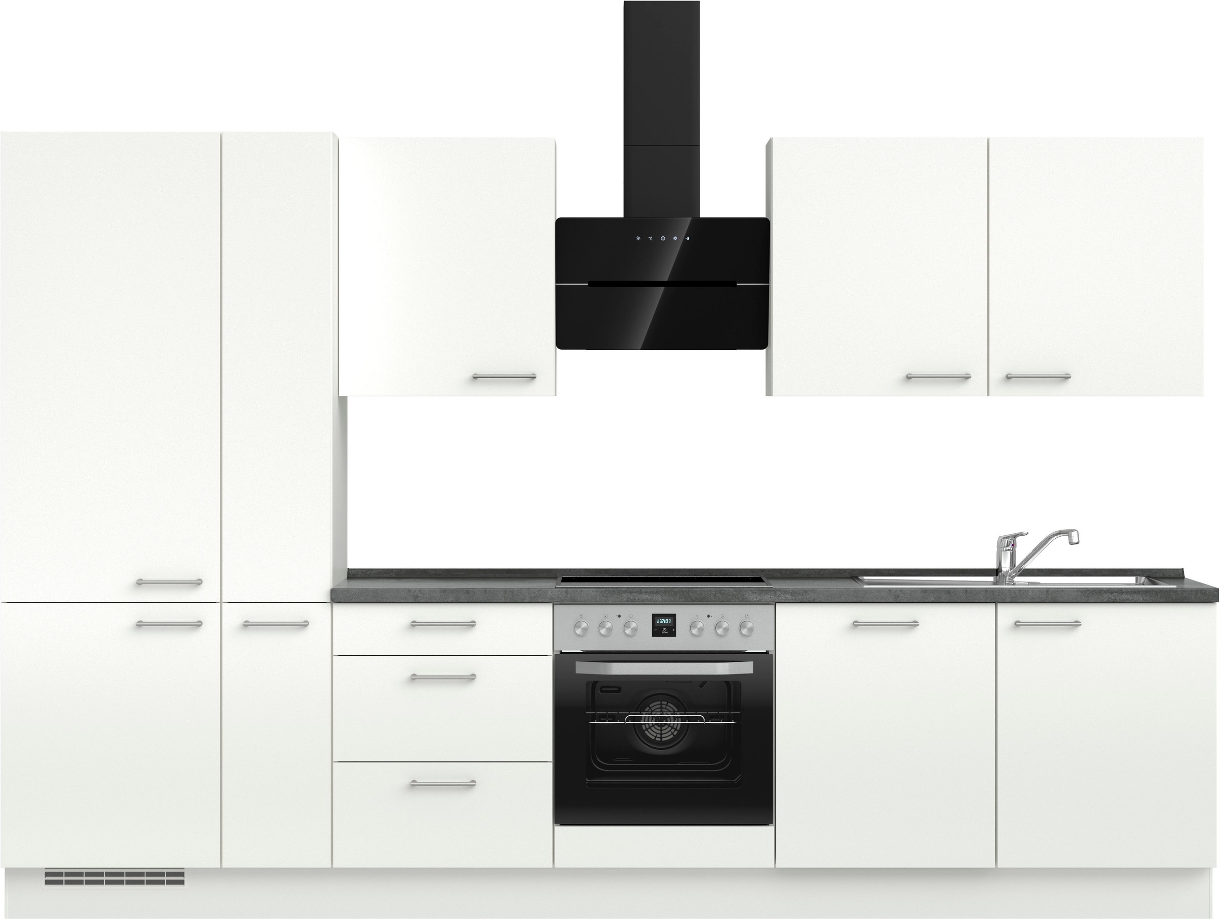 nobilia® Küchenzeile »"Laser II", Ausrichtung wählbar, Breite 330 cm« vormo günstig online kaufen