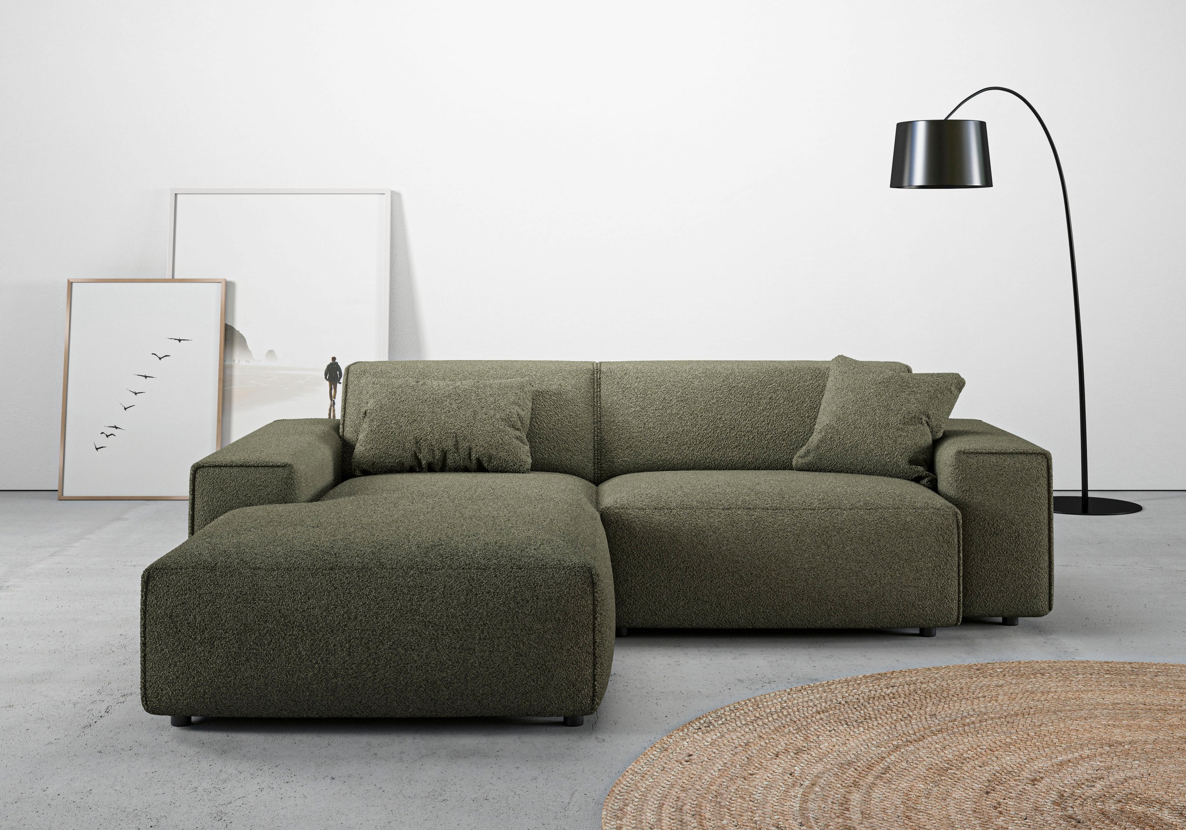 andas Ecksofa »Glimminge L-Form auch in Breitcord, Feincord + Easy care-Bez günstig online kaufen