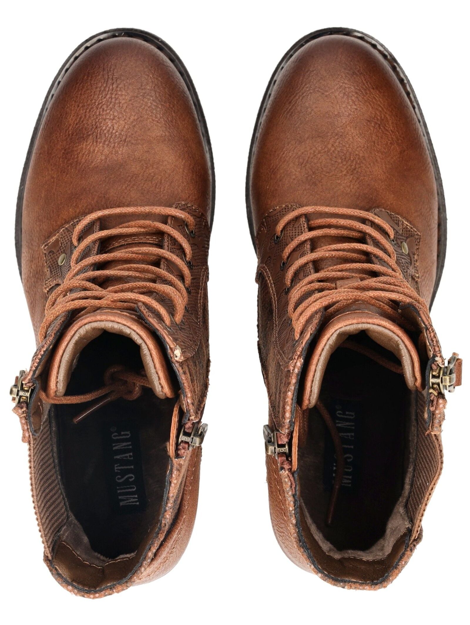 Mustang Shoes High-Heel-Stiefelette »Mustang Shoes Stiefelette Lederimitat/Textil«