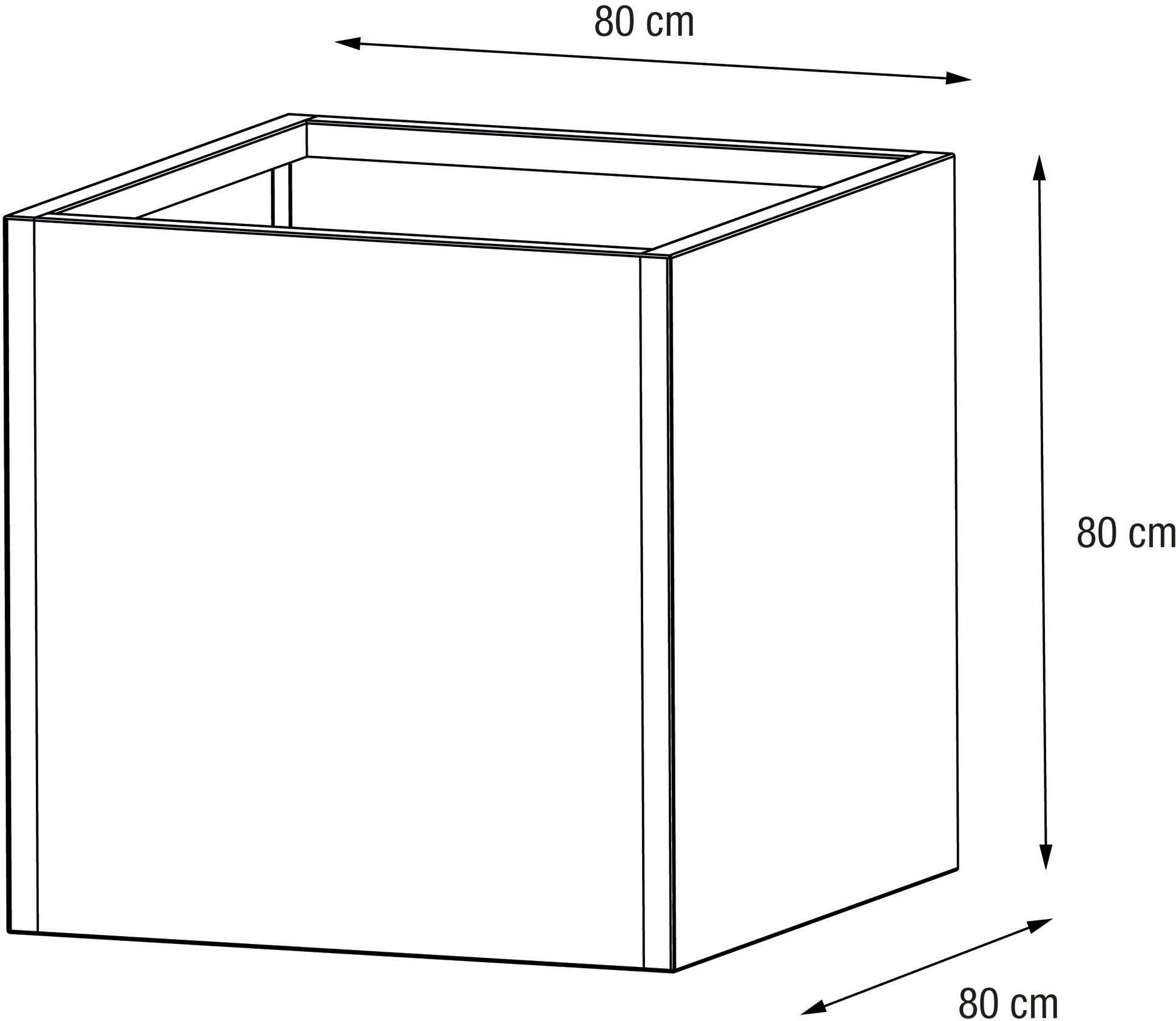 Herstera Garden Pflanzkübel »Cube« BxTxH: 80x80x80 cm