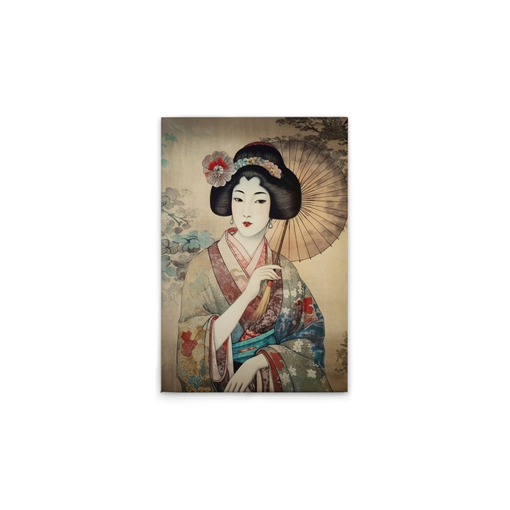 A.S. Création Leinwandbild »Geisha Vintage - Wandbild Bunt Beige Keilrahmen günstig online kaufen