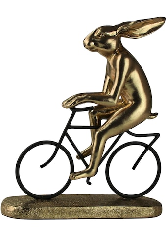 Osterhase »Osterfigur, Hase auf Fahrrad, Frühjahrsdeko«