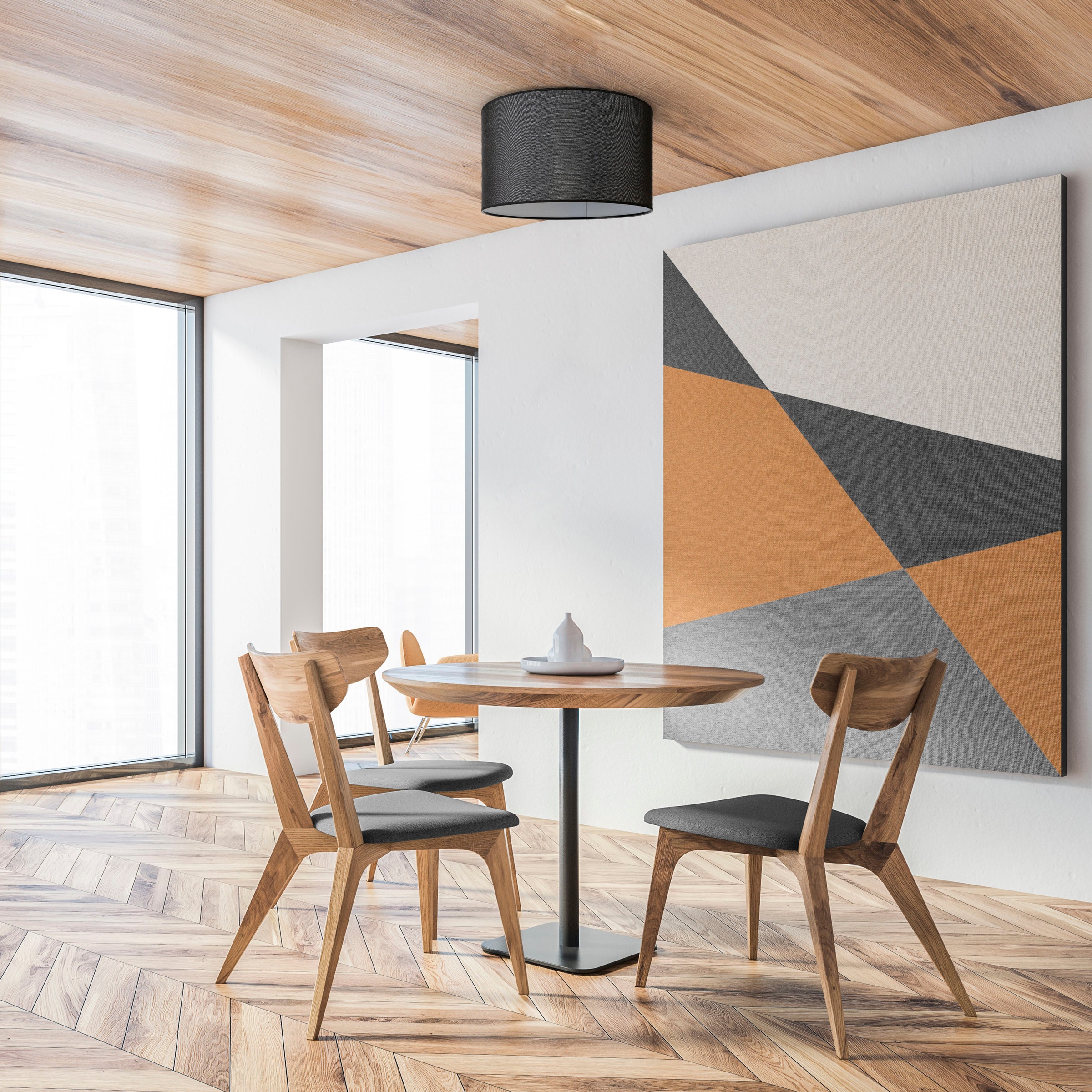 Paco Home Deckenleuchte »HUGO CANVAS UNI COLOR«, Leuchtmittel E27   ohne Le günstig online kaufen