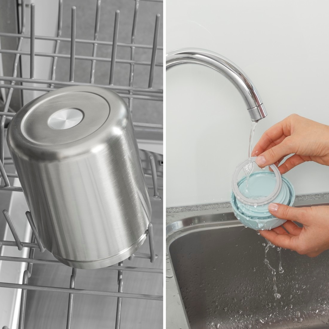 Xavax Thermobehälter »Thermobecher Suppenbehälter 500 ml (auslaufsicher, doppelwandig)«, (2 tlg.), Mehrweg, leichtgewicht To-Go-Becher