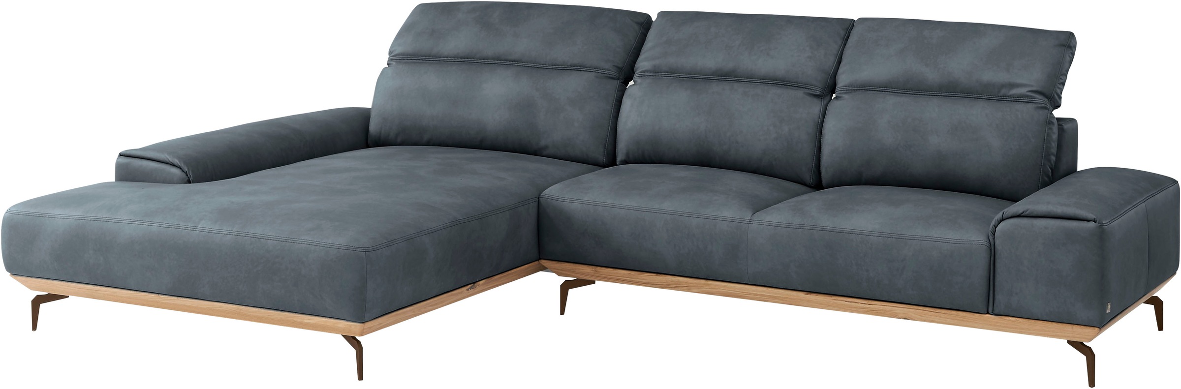 Musterring Wohnlandschaft »MR 2490«, Bronze-Fuß, Sitzhöhe 48cm, wahlweise mit Funktionen, Maße 342 x 207 cm