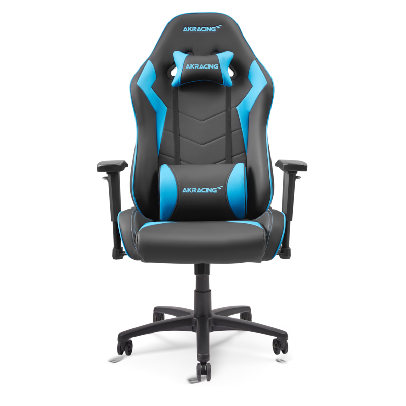 AKRACING Gaming-Stuhl »Core SX-Wide Kunstleder, 3D-Armlehnen, Stahlrahmen, schwarz-blau« () blau + schwarz Sitzhöhe stufenlos einstellbar von 35,5...