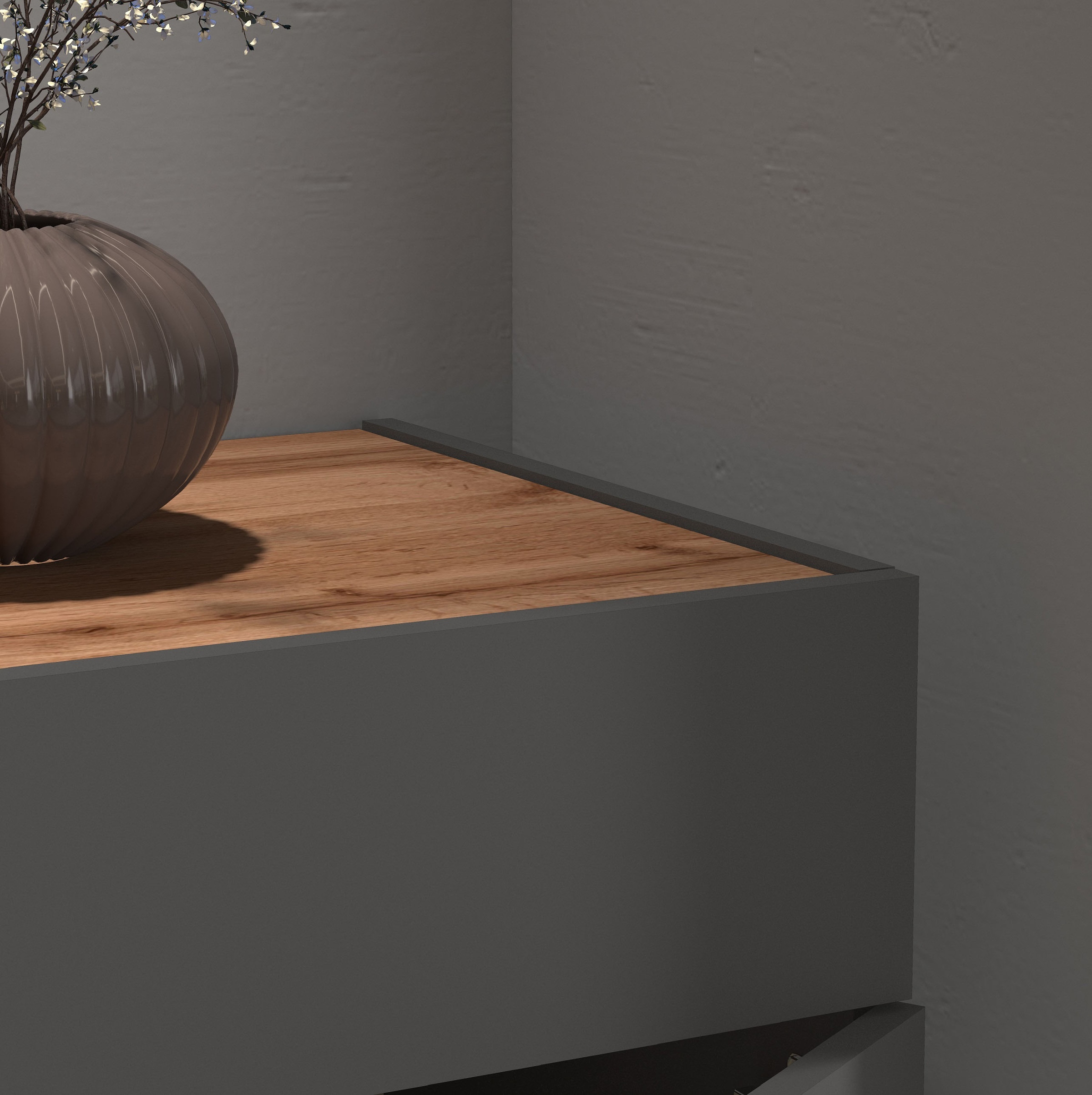 INOSIGN Sideboard »Garda, Kommode, Schrank, Kredenz«, 2 Türen, 1 Schublade,grifflos Breite 80,9 cm