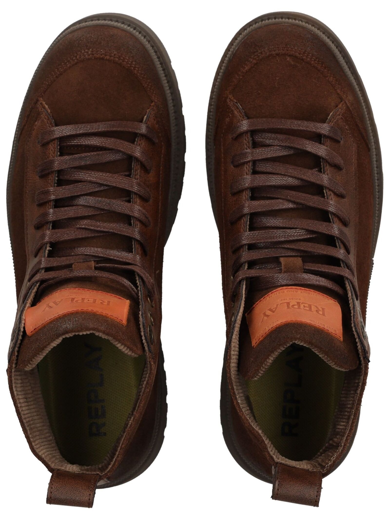 Replay Schnürstiefelette »Replay Stiefelette Veloursleder/Textil«