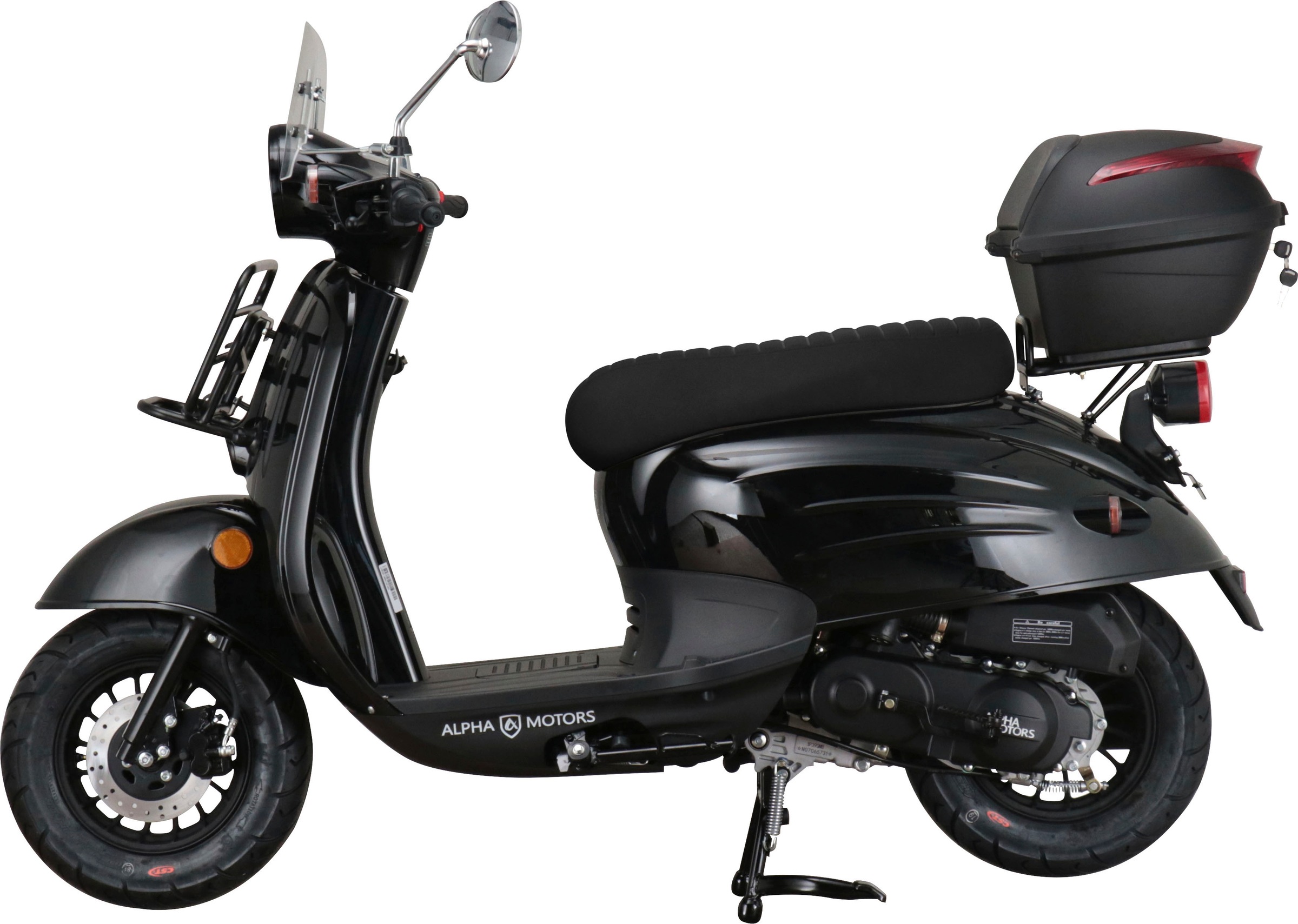 Alpha Motors Motorroller »Adria«, 50 cm³, 45 km/h, Euro 5, 3,1 PS, (inkl. Windschild und Topcase), mit Lenkerschloss und Windschild
