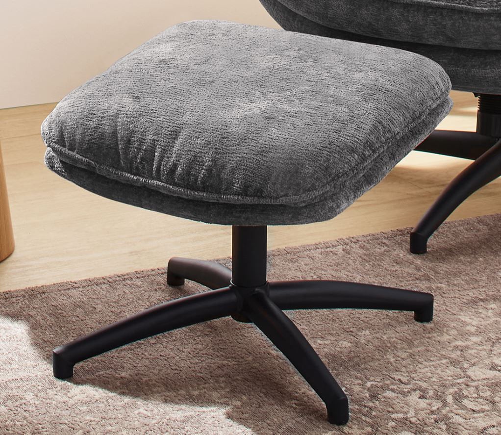 Jockenhöfer Gruppe Relaxsessel »Stuart«, Inklusive Hocker, 360° Drehfunktion und Wippfunktion
