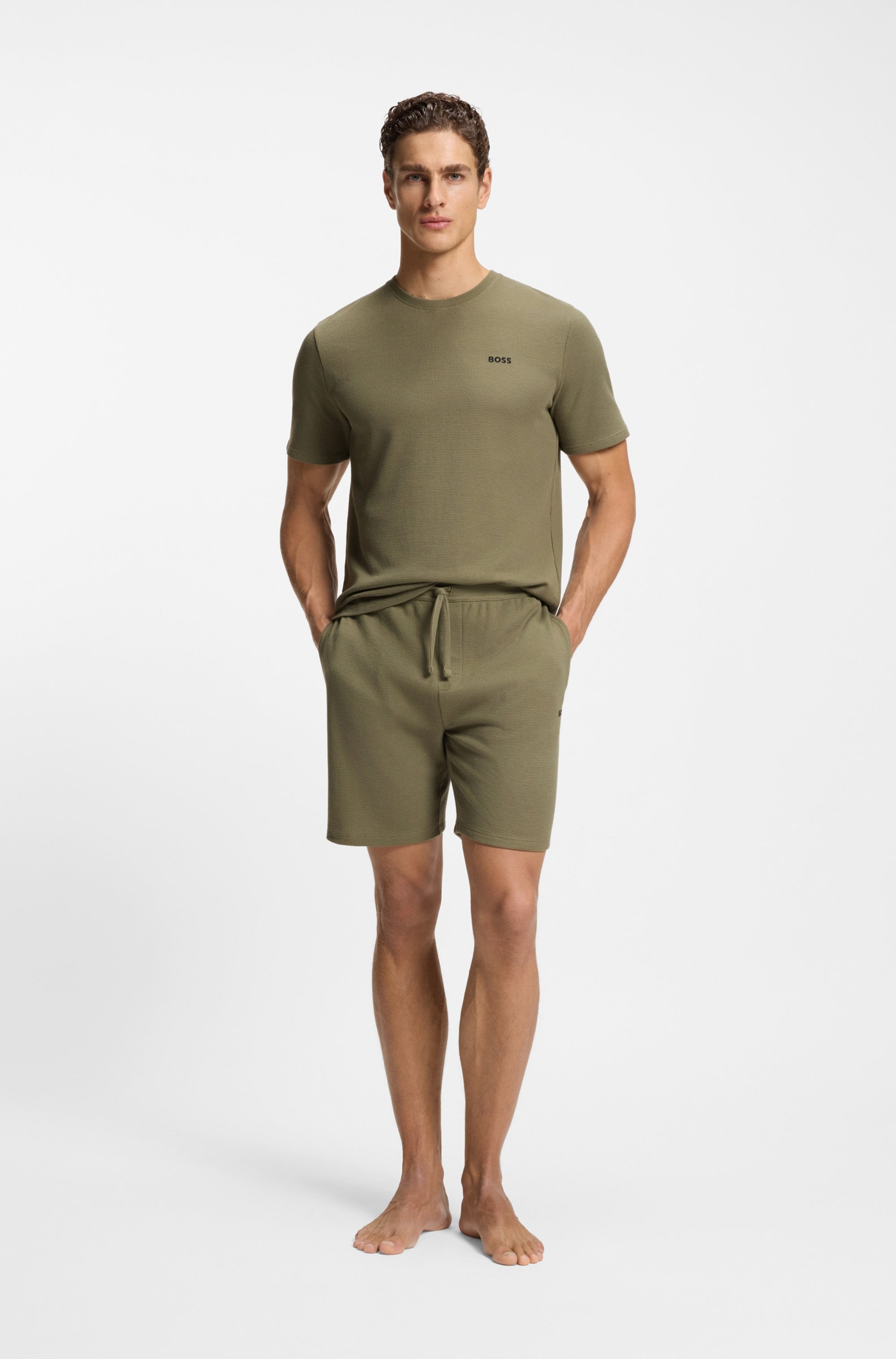 BOSS Pyjamashorts »Waffle Shorts«