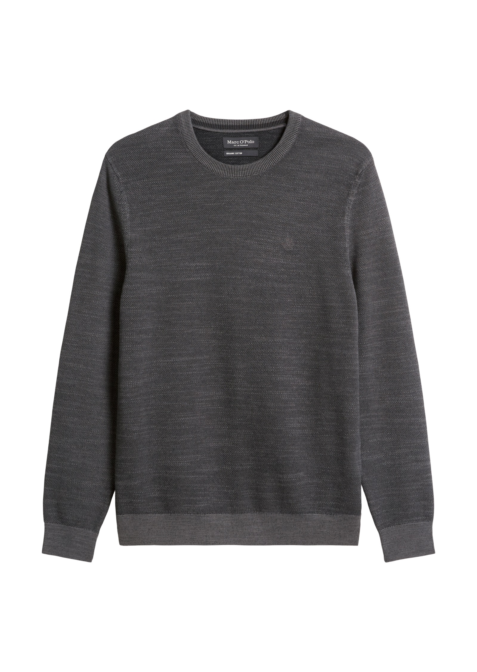 Marc O'Polo Rundhalspullover in Piqué-Struktur