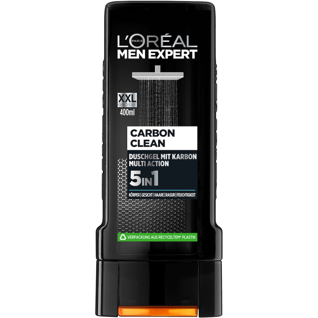 L'ORÉAL PARIS MEN EXPERT Duschgel »Carbon Clean 5in1 XXL«, (Packung, 6 tlg.)