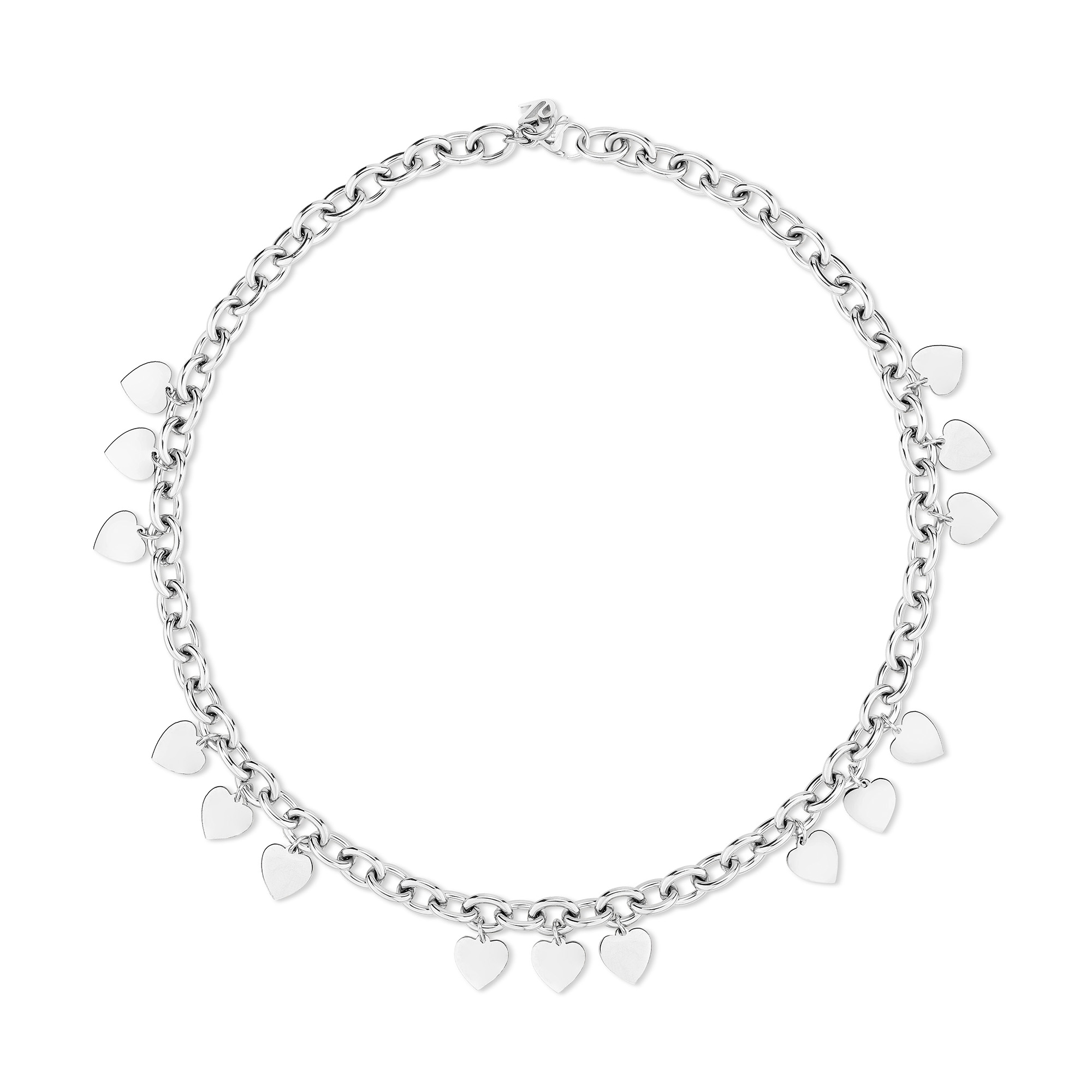 Echtzeit Kette mit Anhänger »Schmuck Geschenk Edelstahl Halskette Endless Love Herzen«
