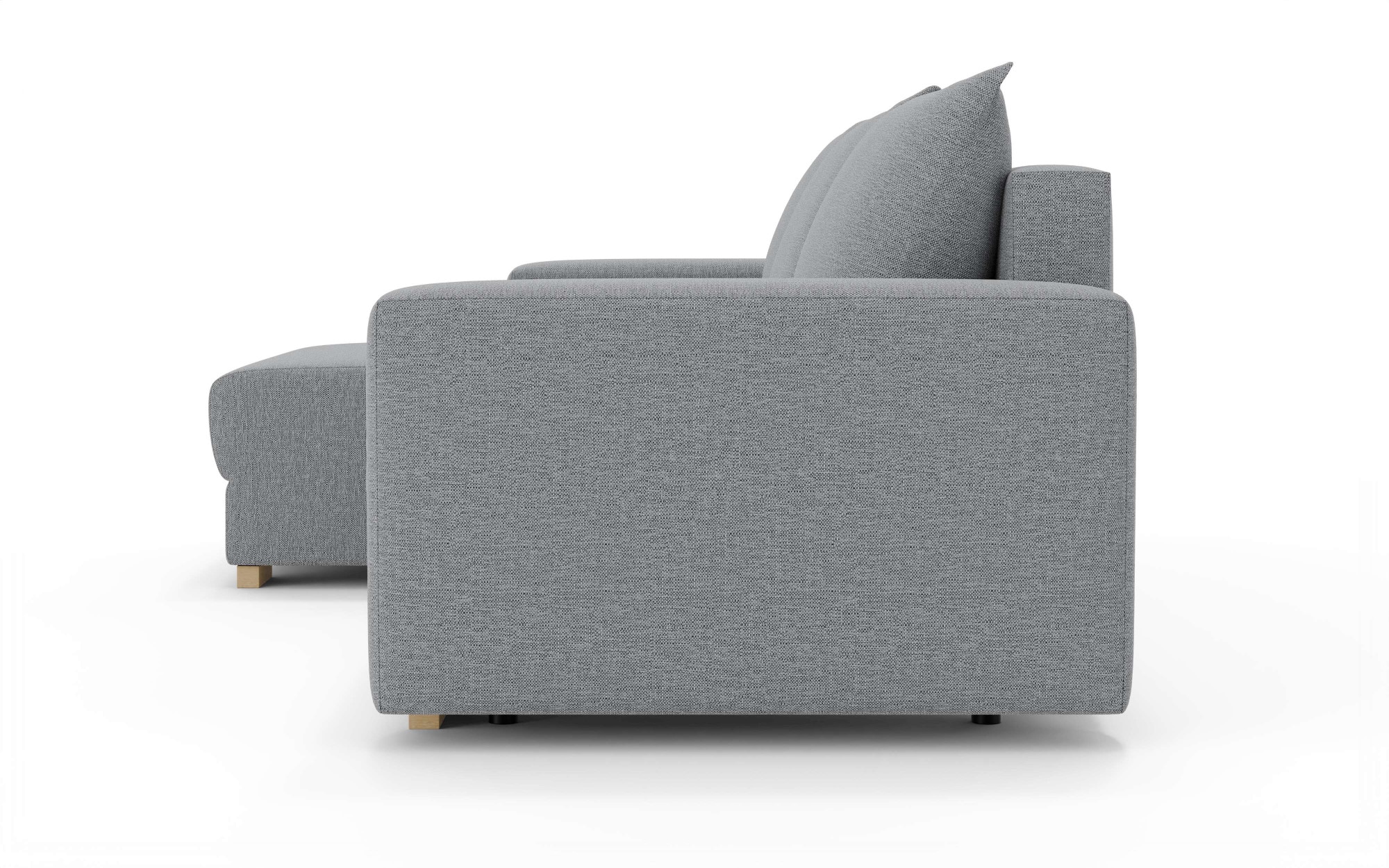 INOSIGN Ecksofa »MAGHERA universell Schlafsofa mit Bettkasten, Maße B/T/H: 255/142/84cm«, L-Form mit Recamiere rechts oder links montierbar, hoher Sitzkomfort