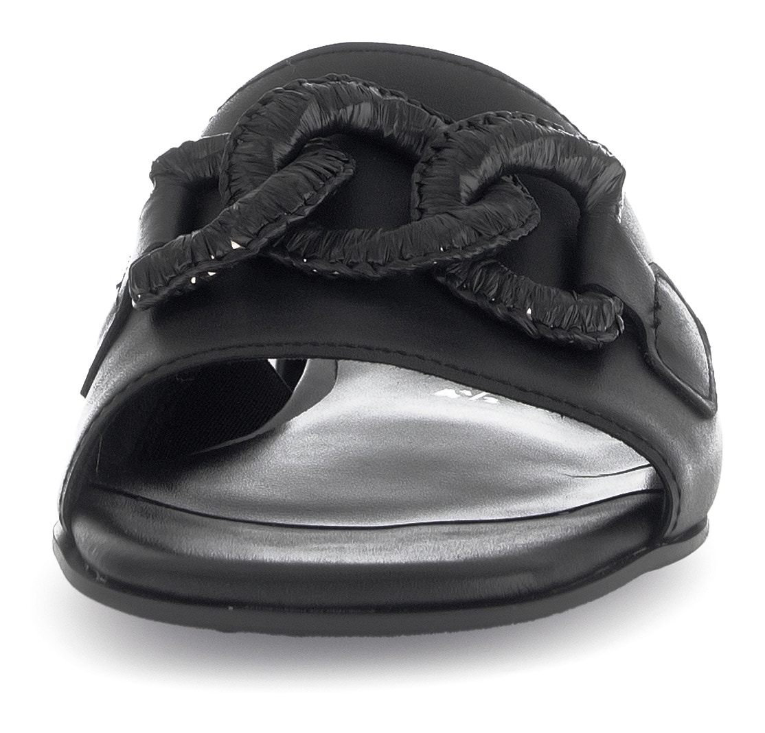 Gabor Pantolette »YORK«, Blockabsatz, Sommerschuh, Komfortschuh mit Weite G (=weit)
