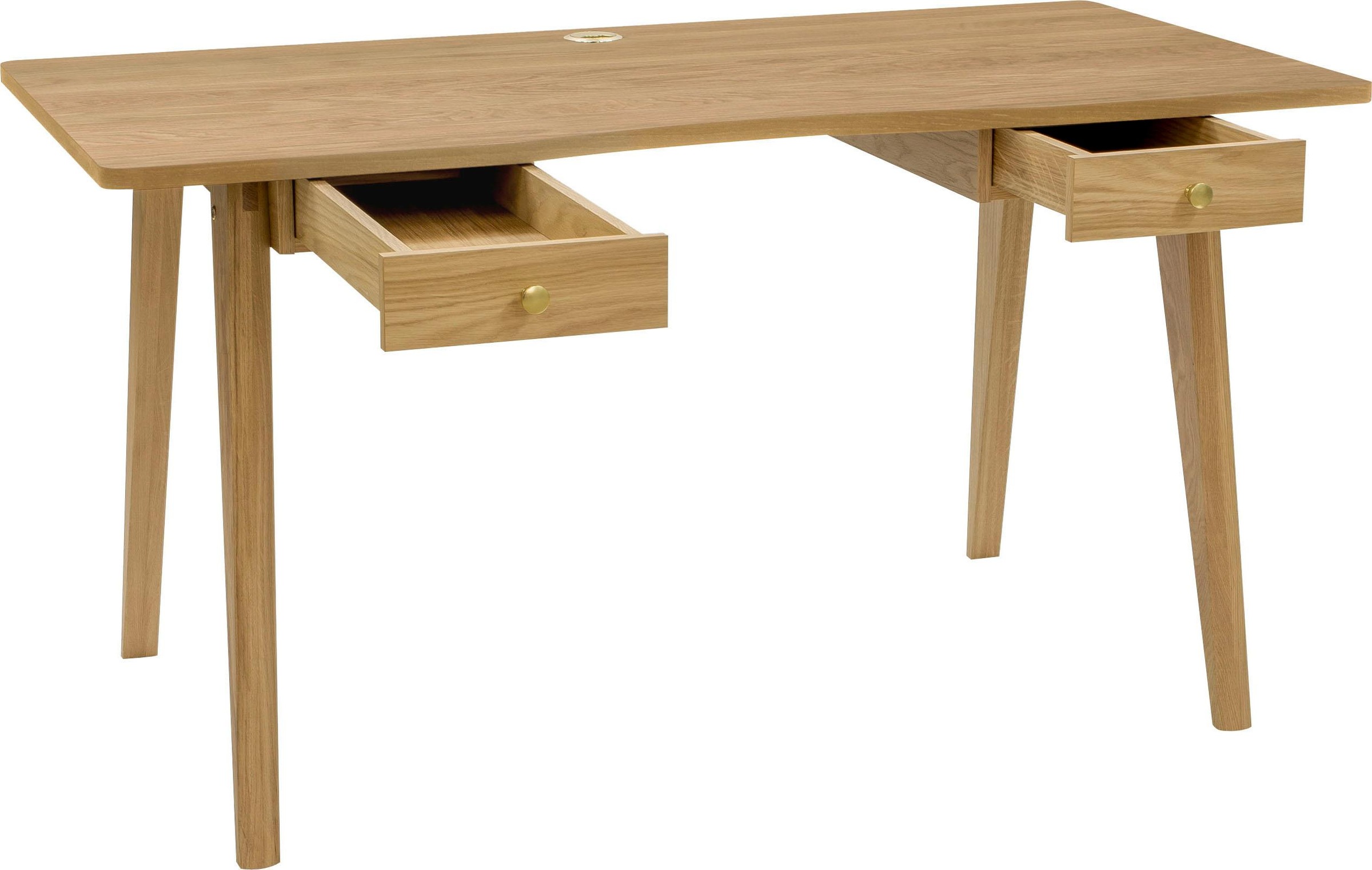 Woodman Schreibtisch »Nice« B/T/H: 140/70/75 cm, im skandinavian Design, Ti günstig online kaufen