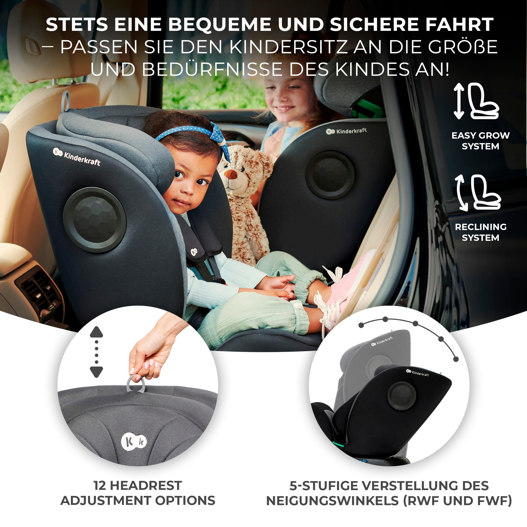 Kinderkraft Autokindersitz »I-360 i-Size« 360° – drehbarer Kindersitz