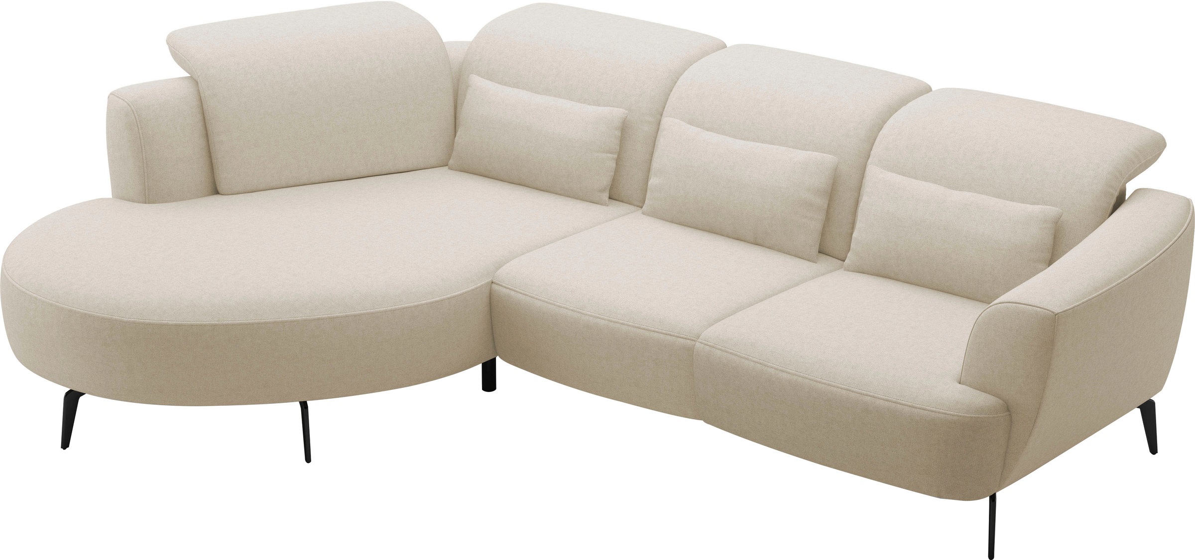 sit&more Ecksofa »Zoe«, ink.Sitztiefenverstellung, wahlweise mit Kopfteilverstellung