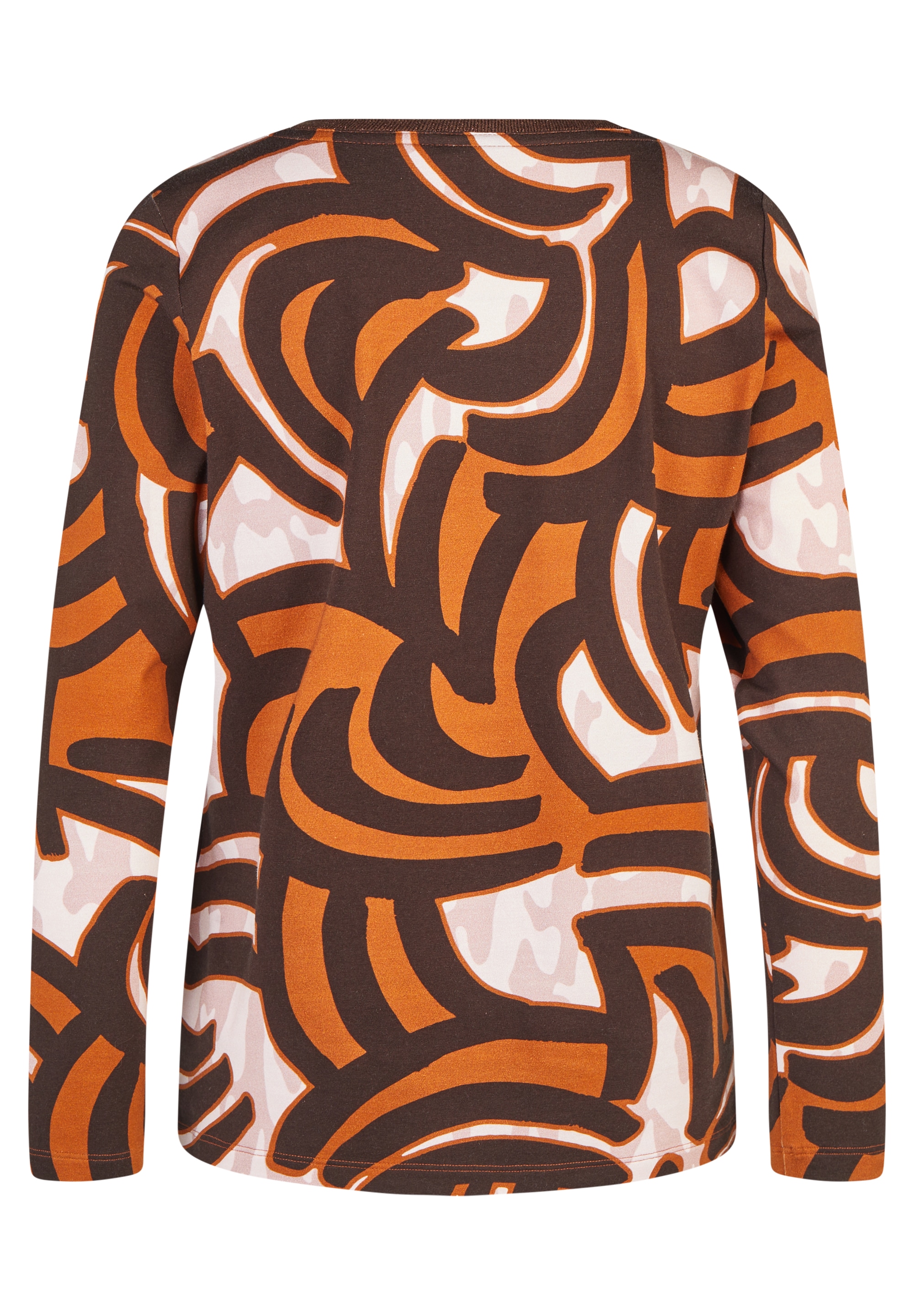 Rabe Langarmshirt mit grafischem Muster