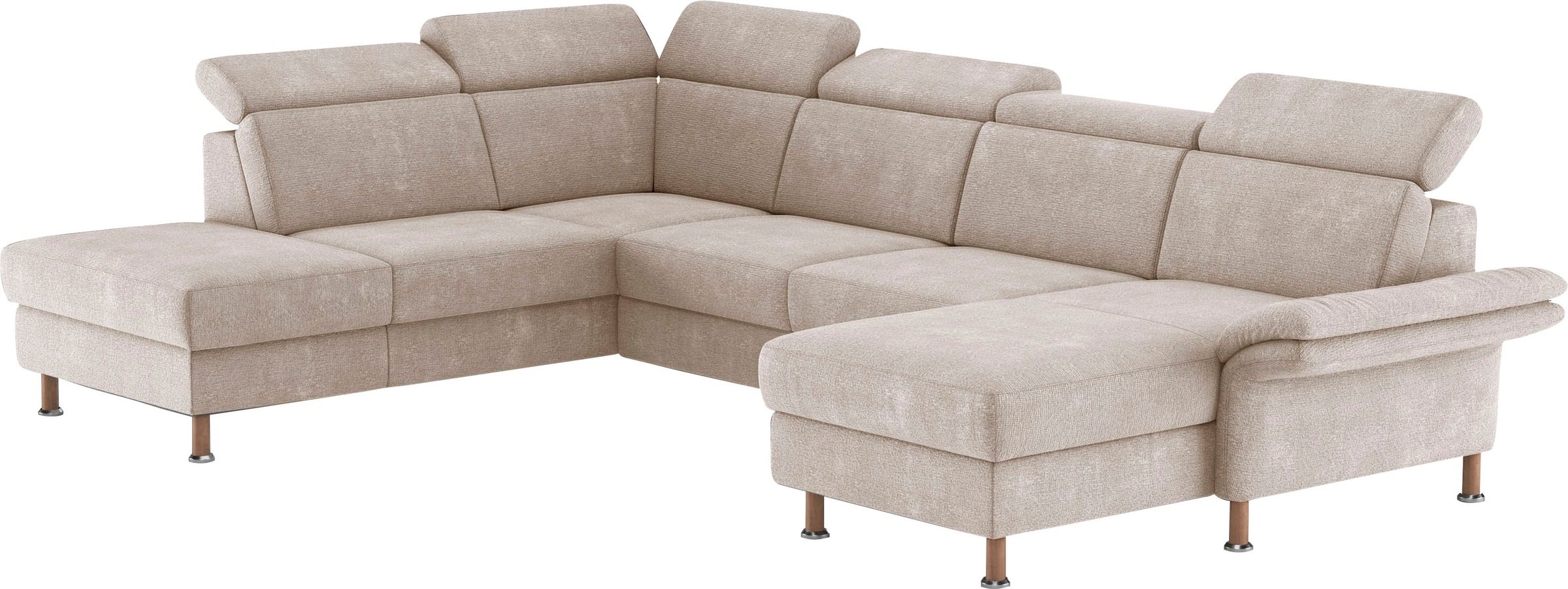 Home affaire Wohnlandschaft »Calypso U-Form«, wahlweise mit motorischer Relaxfunktion
