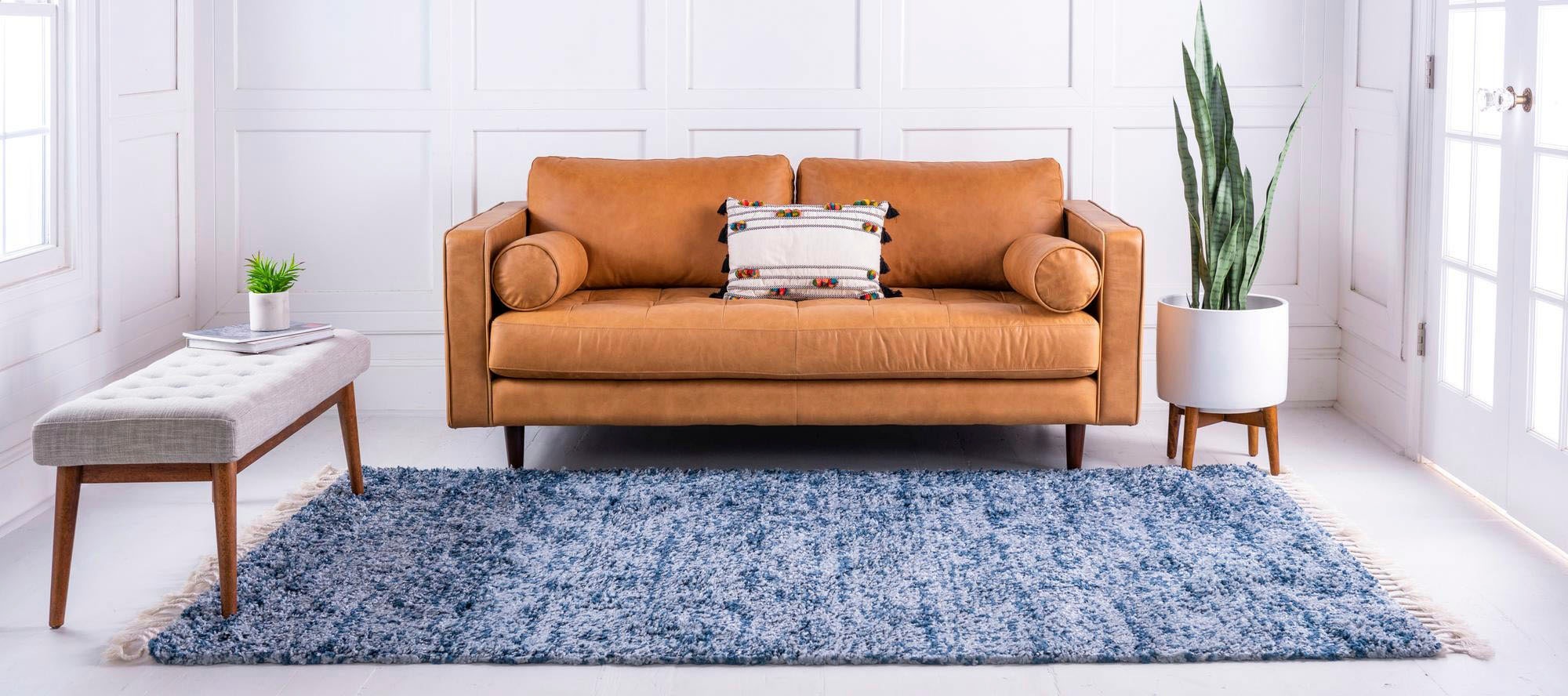 Myflair Möbel & Accessoires Hochflor-Teppich »Top Shag, LAGERRÄUMUNG!«, rechteckig, 32 mm Höhe, gewebt, melierte Optik, weich & kuschelig, mit Fransen