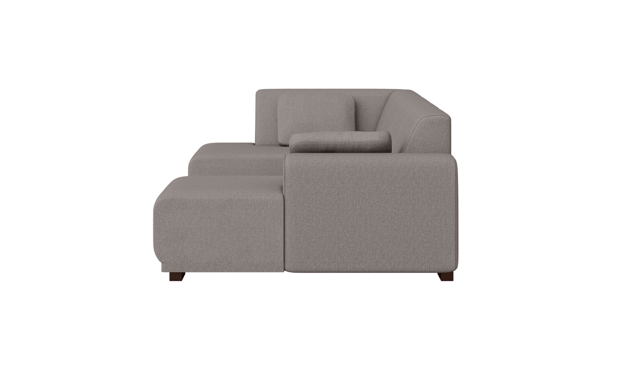 Home affaire Wohnlandschaft »BORNHOLM U-Form mit Recamiere rechts/links, B/T/H: 300/162/85 cm«, U-Form mit Wellenunterfederung, Recamiere rechts oder links bestellbar