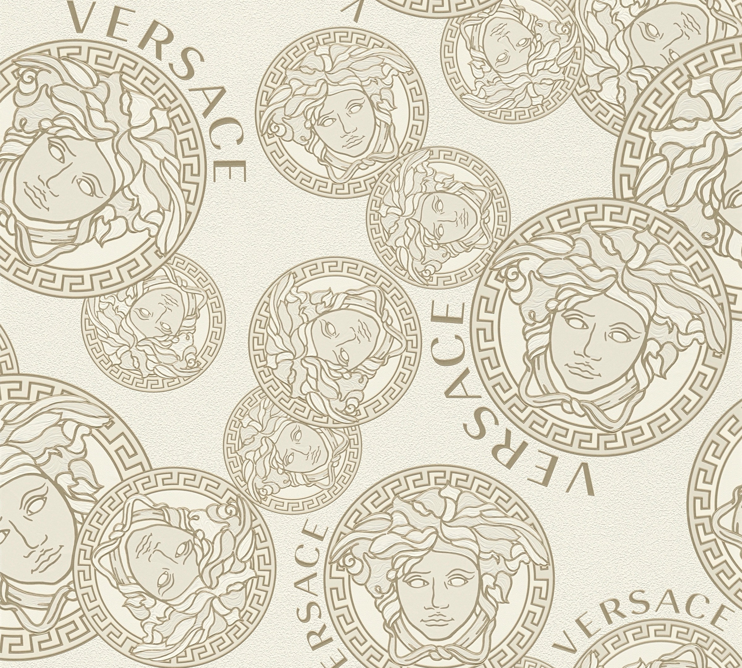Versace Vliestapete »Wallpaper Versace 5 Medusakopf« abstrakt   gemustert günstig online kaufen