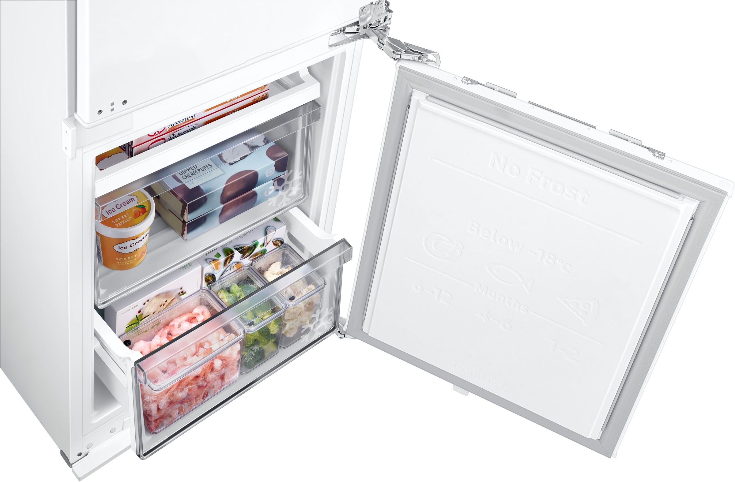 Samsung Einbaukühlgefrierkombination BRB8OF »BRB80F30ADFO«, All‑Around Cooling ‑ Gleichmäßige Kühlung