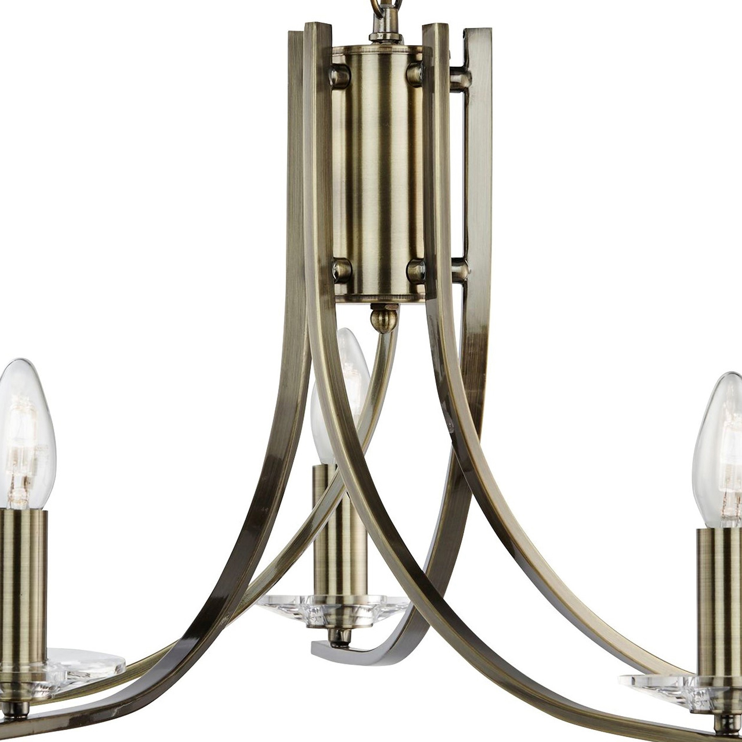 Searchlight Kronleuchter »Hängeleuchte Ascona, 5-flammig«, 5 flammig, Leuchtmittel E14 | ohne Leuchtmittel, Elegante Optik